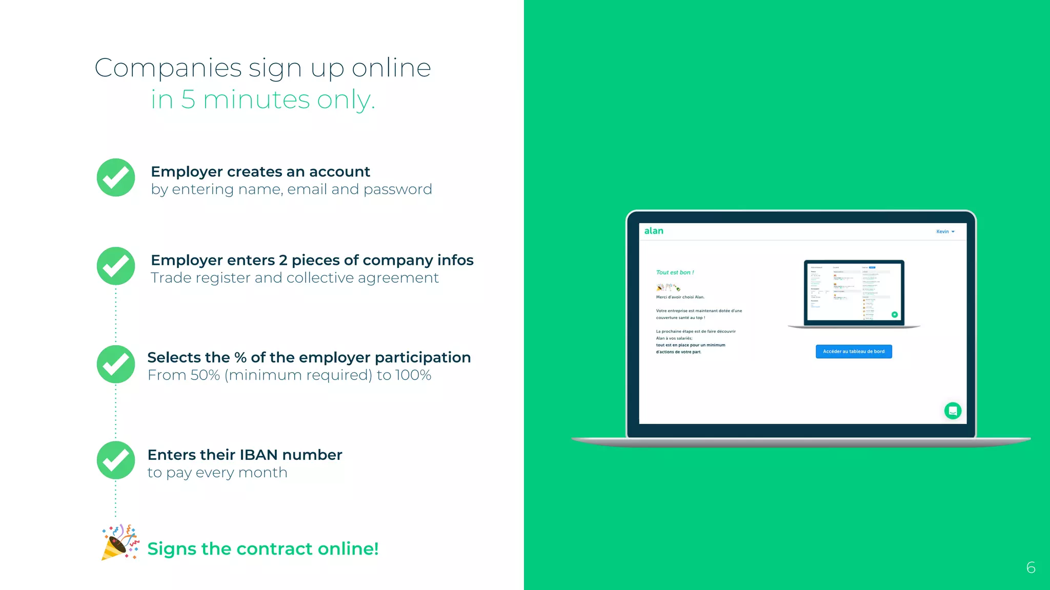 Alan pitch deck - Onboarding & Operations: Make complexity look simple