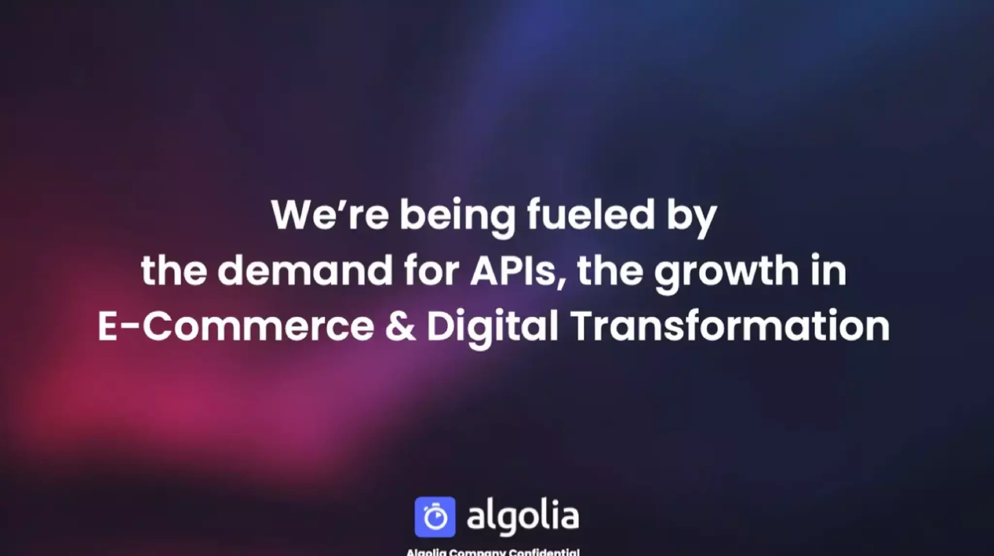 Algolia pitch deck slide 5