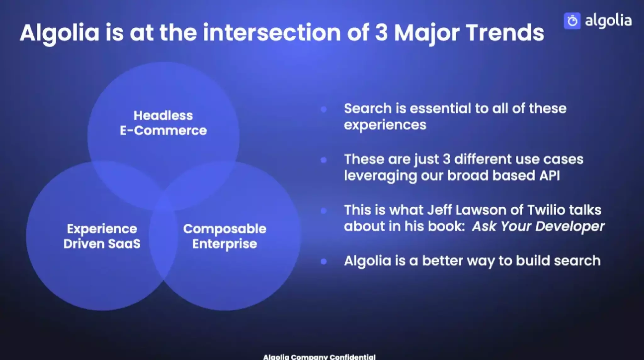 Algolia pitch deck slide 8