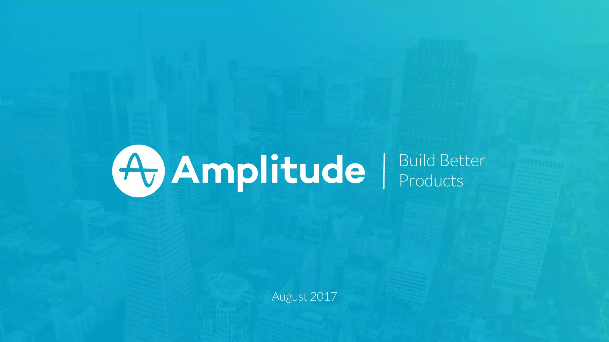Amplitude pitch deck slide 1