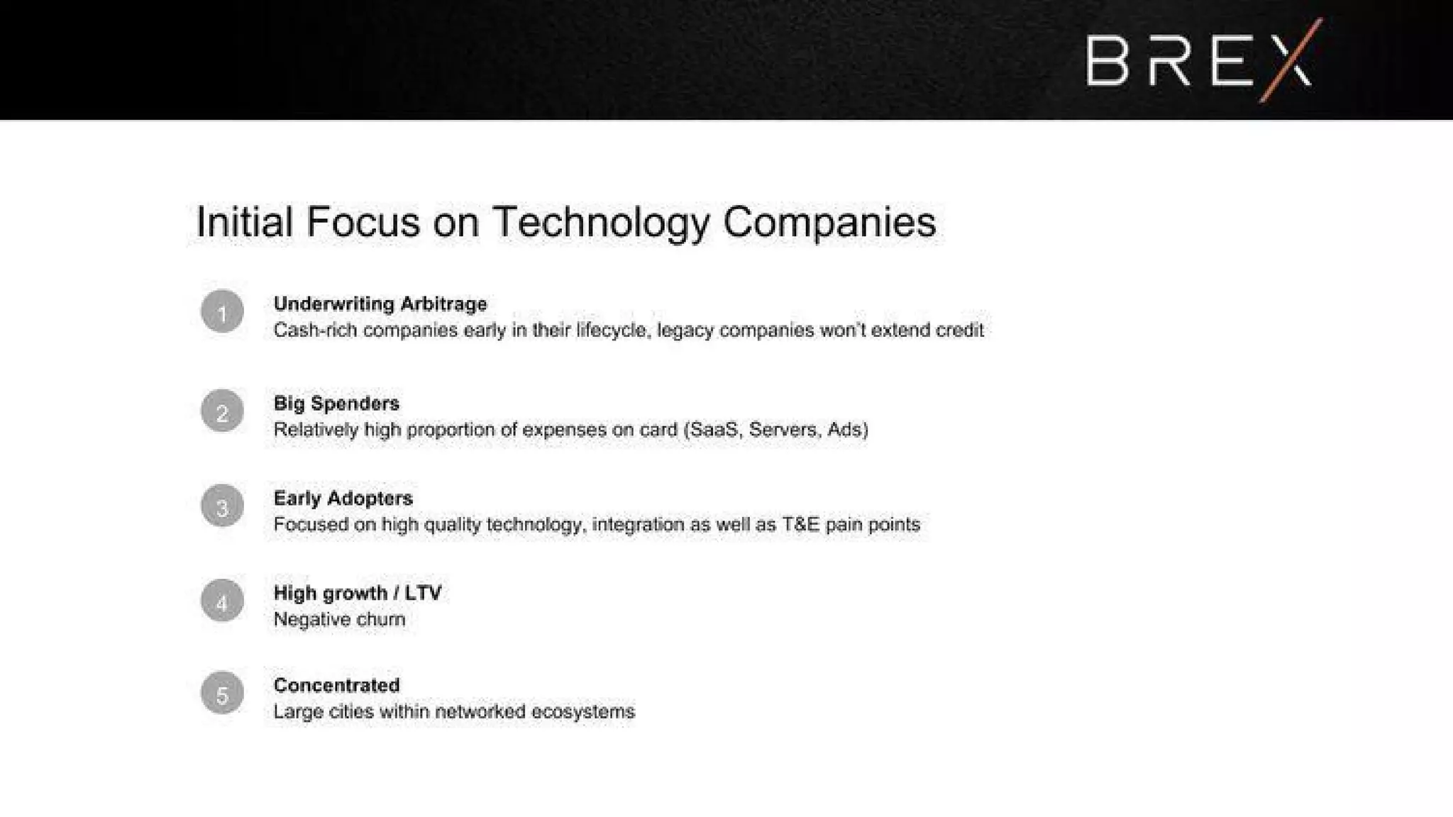 Brex pitch deck slide 7