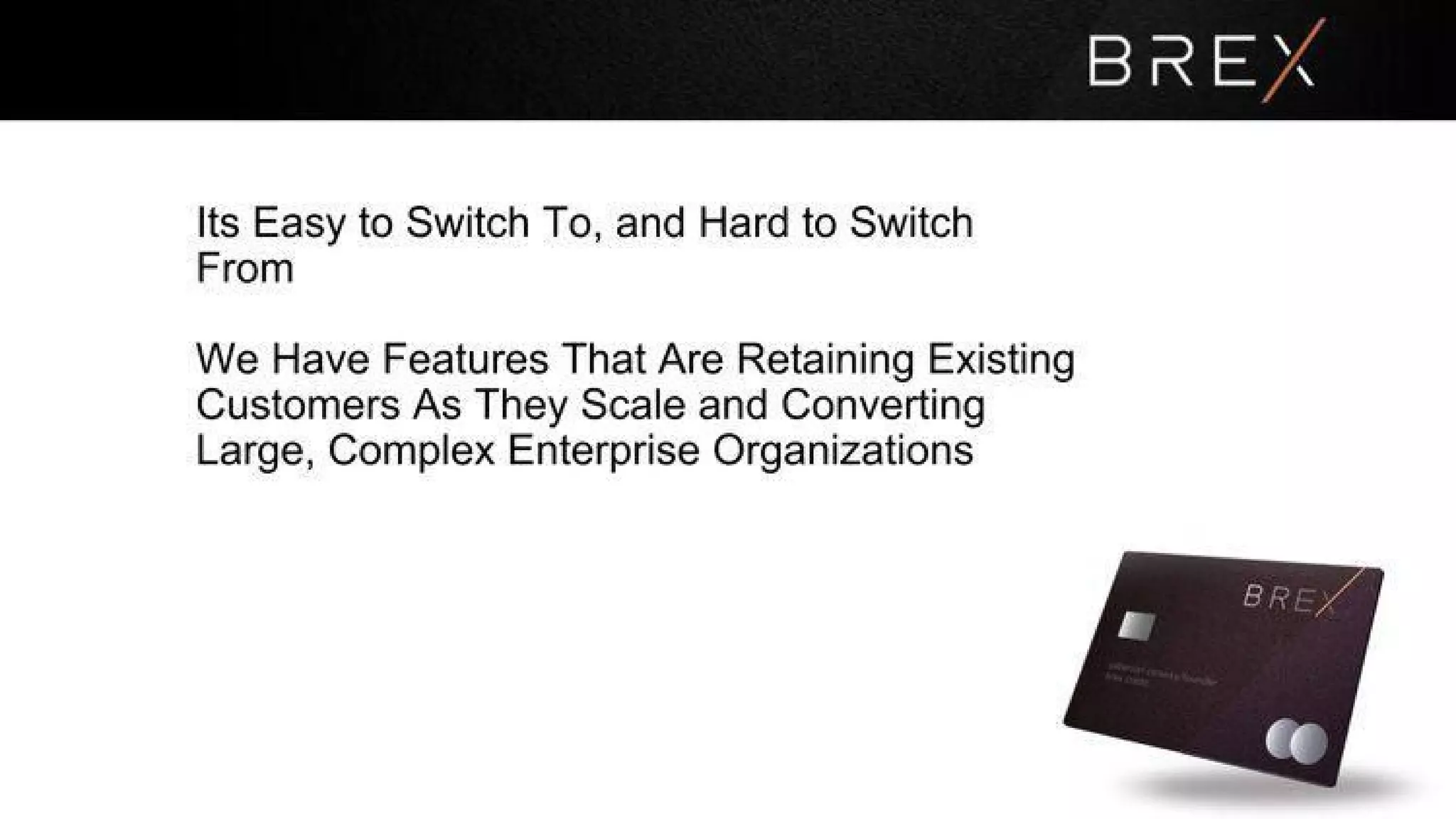 Brex pitch deck slide 9
