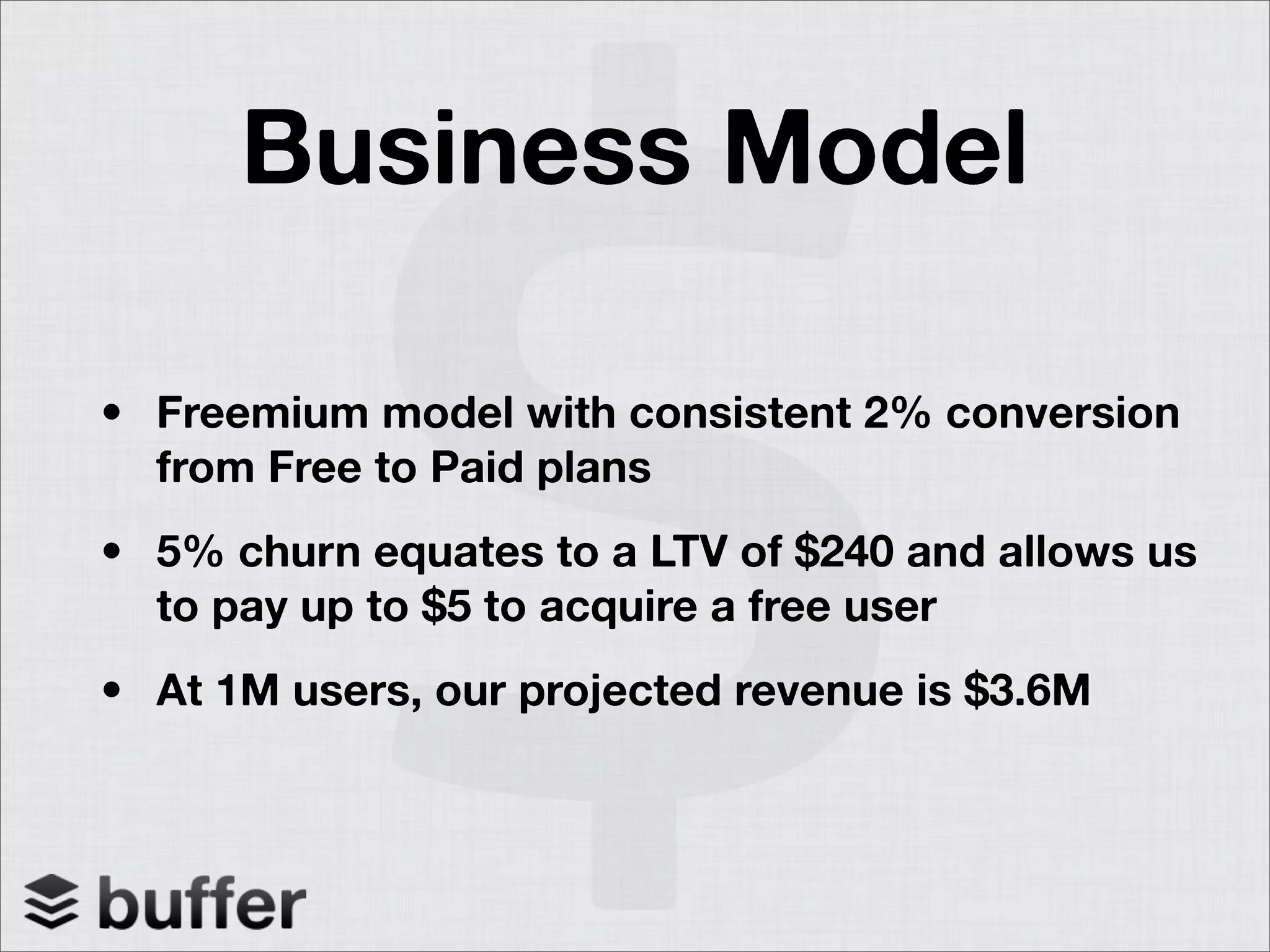 Buffer pitch deck slide 7