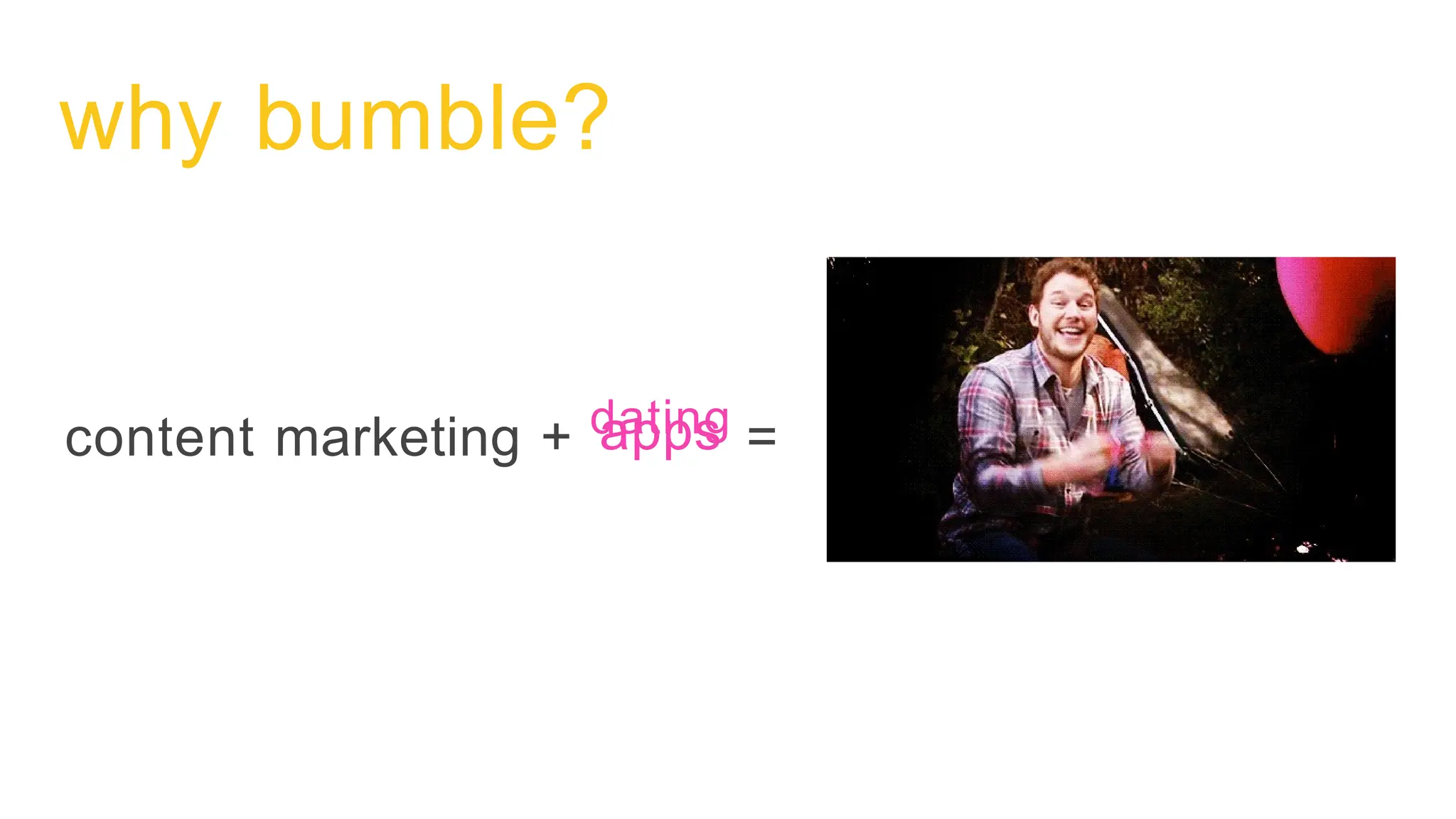 Bumble pitch deck slide 4