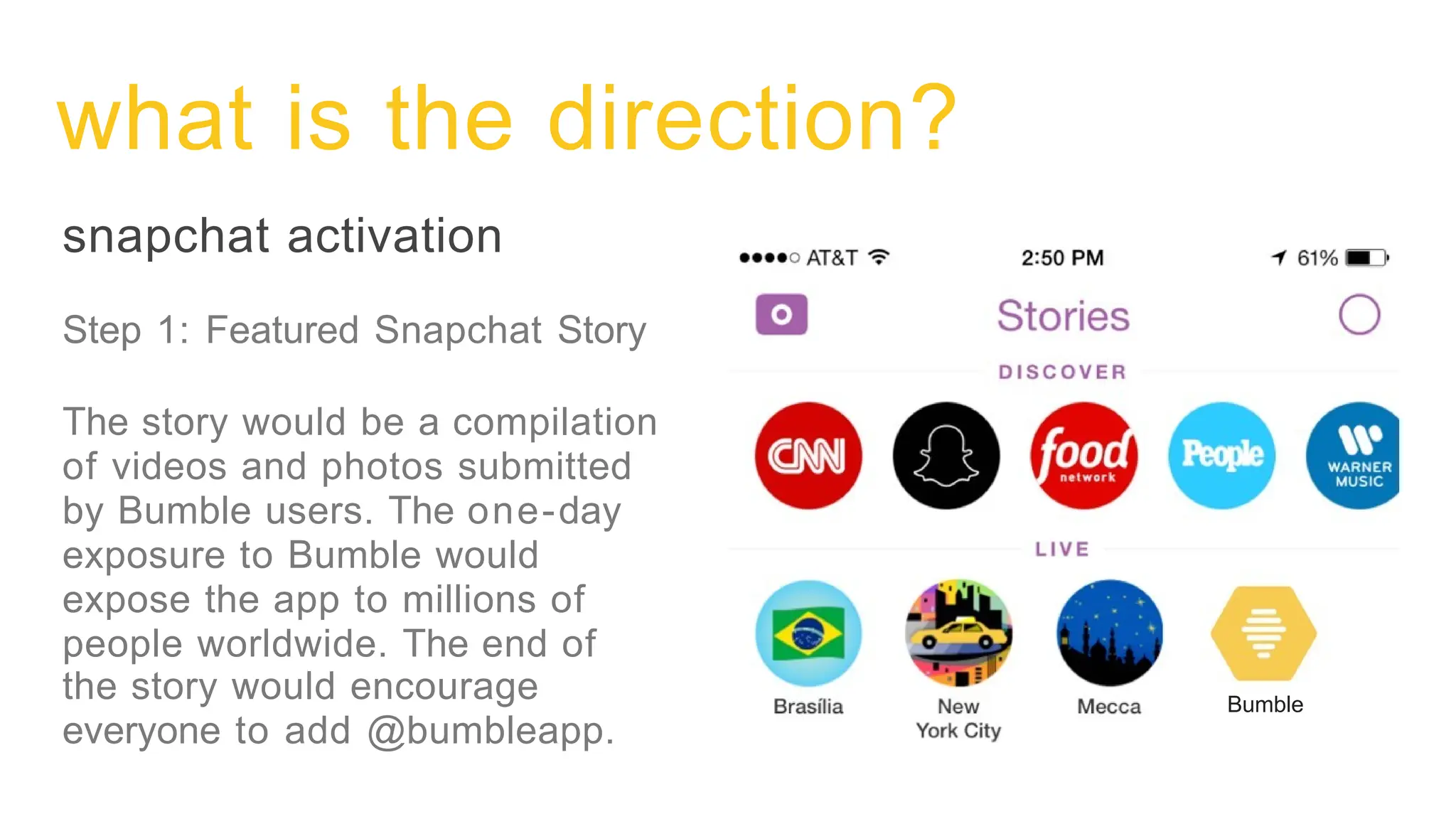 Bumble pitch deck slide 9