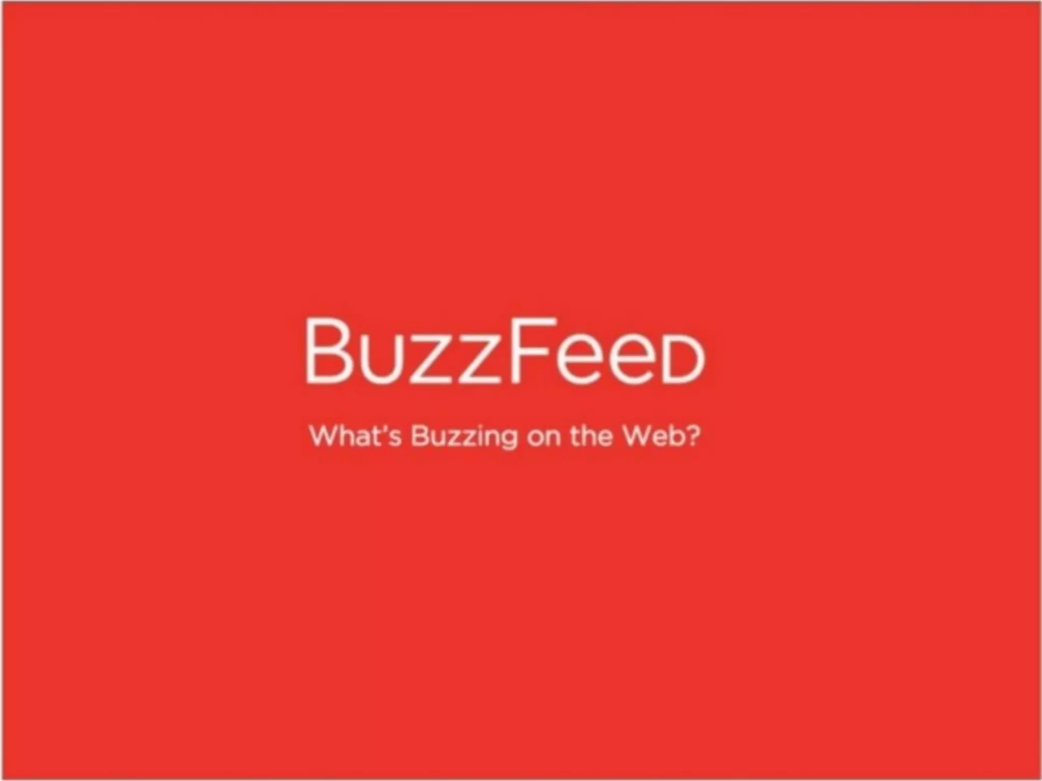 BuzzFeed pitch deck slide 1