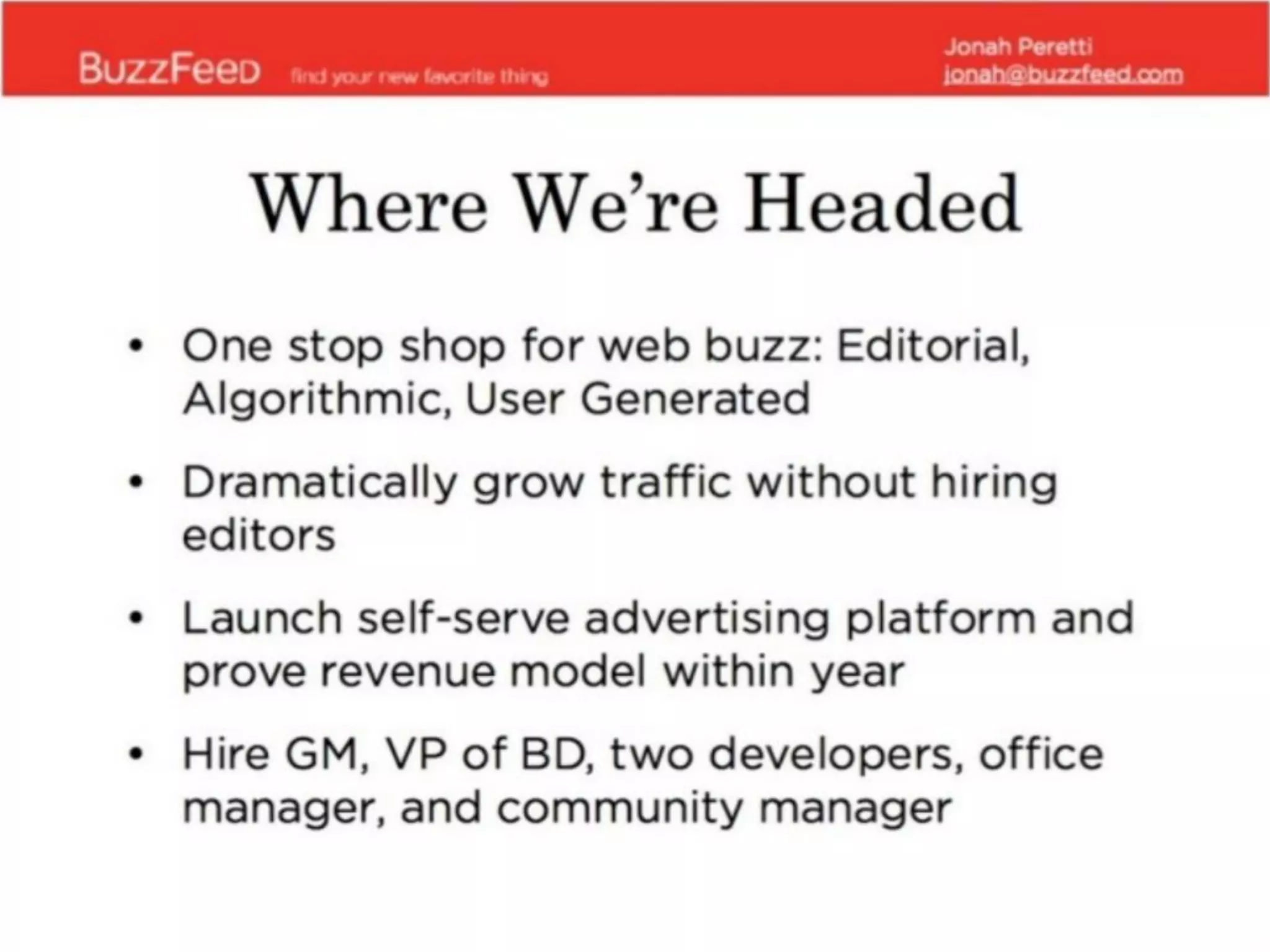 BuzzFeed pitch deck slide 3