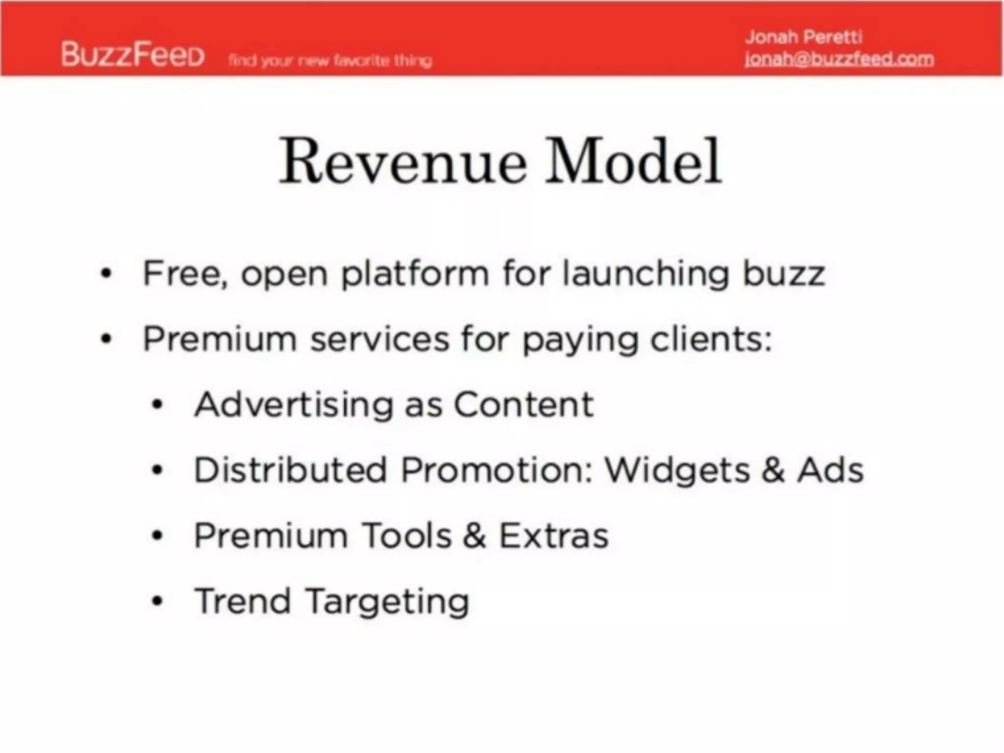 BuzzFeed pitch deck slide 12