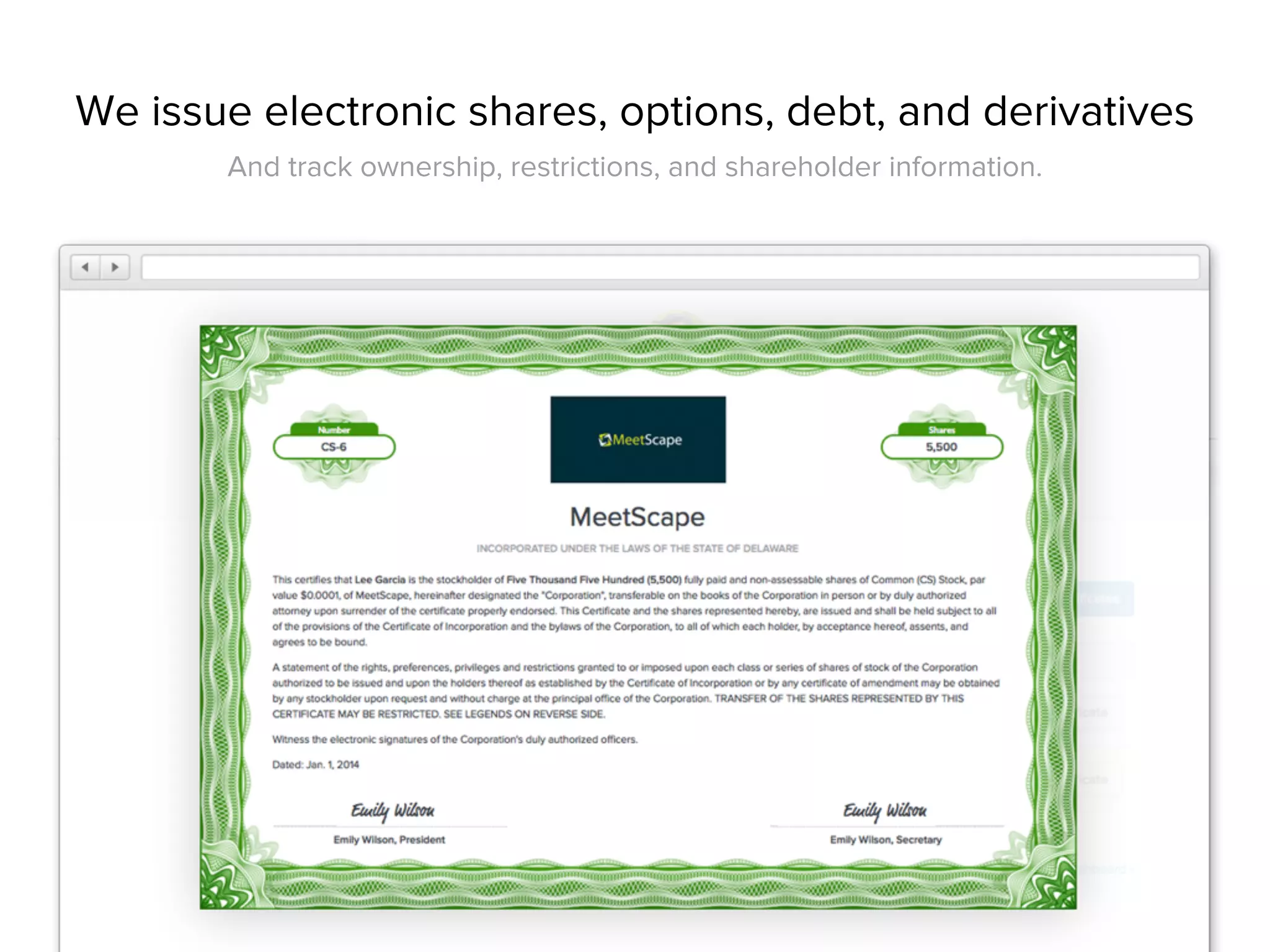 Carta pitch deck slide 5