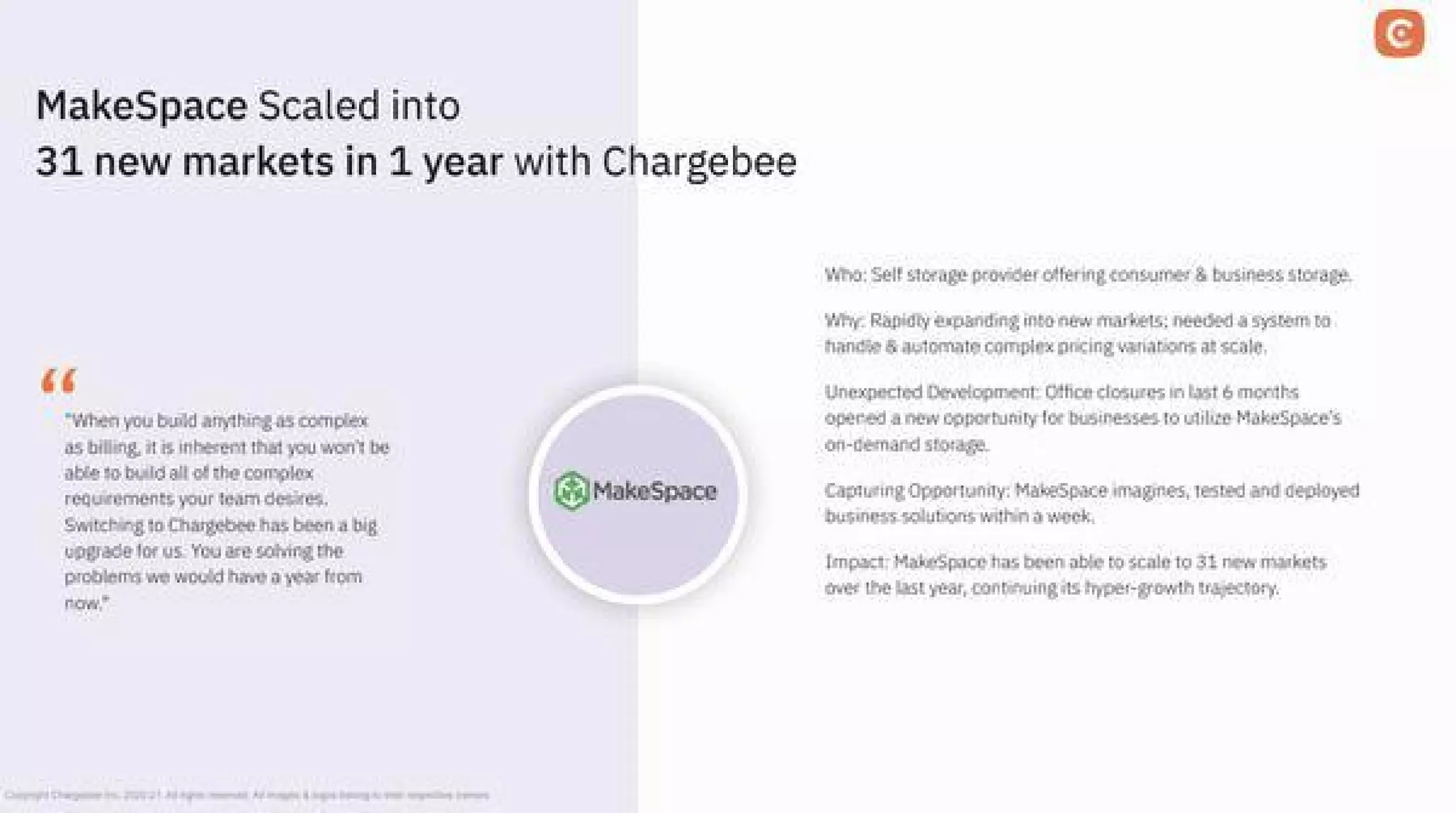 Chargebee pitch deck slide 8