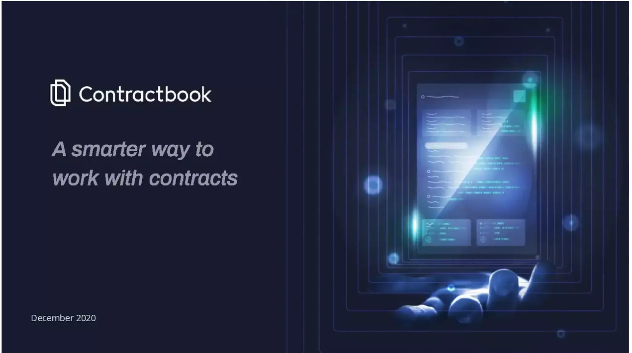 Contractbook pitch deck slide 1