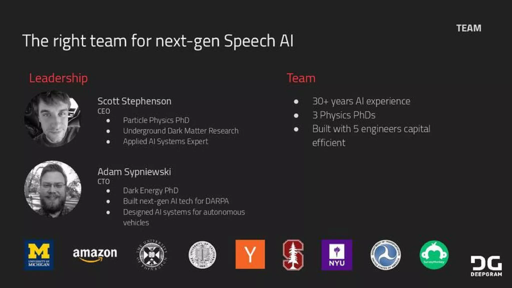 Deepgram pitch deck - Training Workflow: From raw data to a deployable trained model