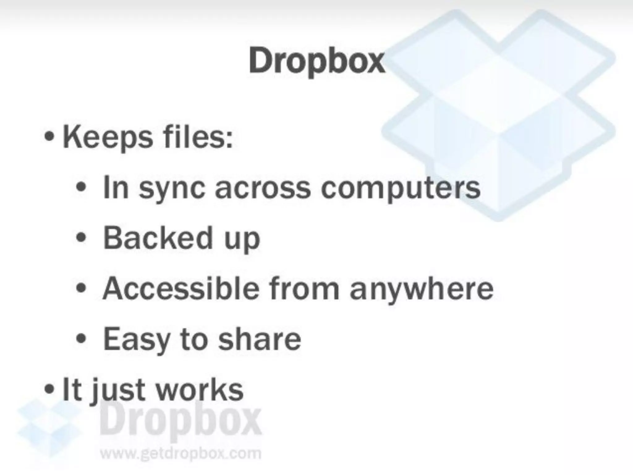 Dropbox pitch deck slide 6