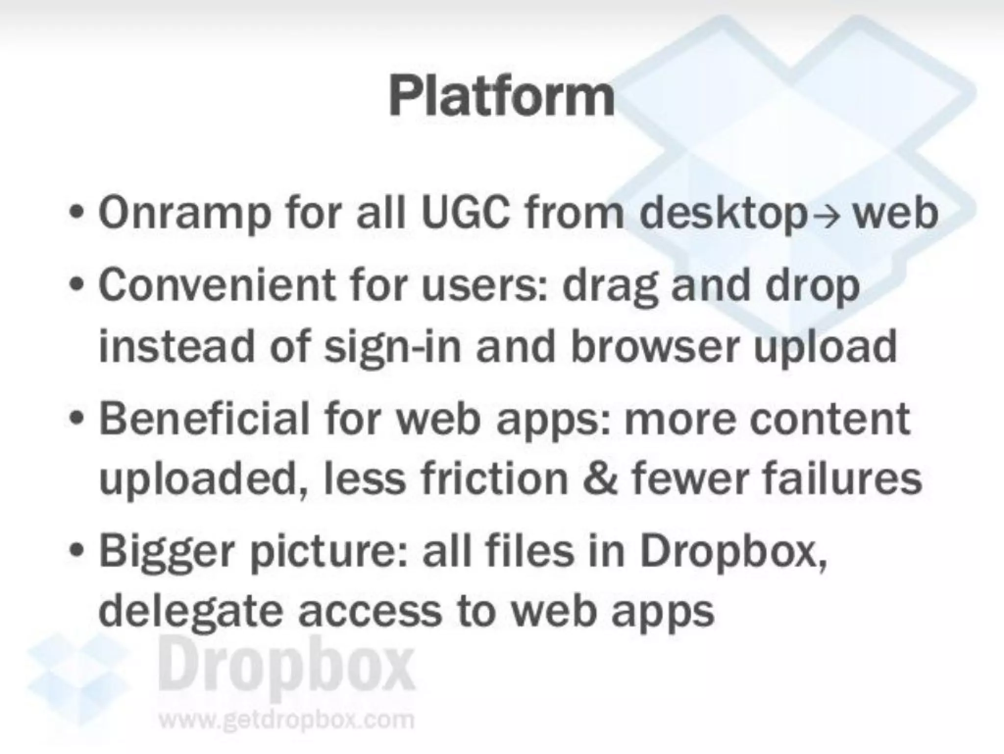 Dropbox pitch deck slide 15
