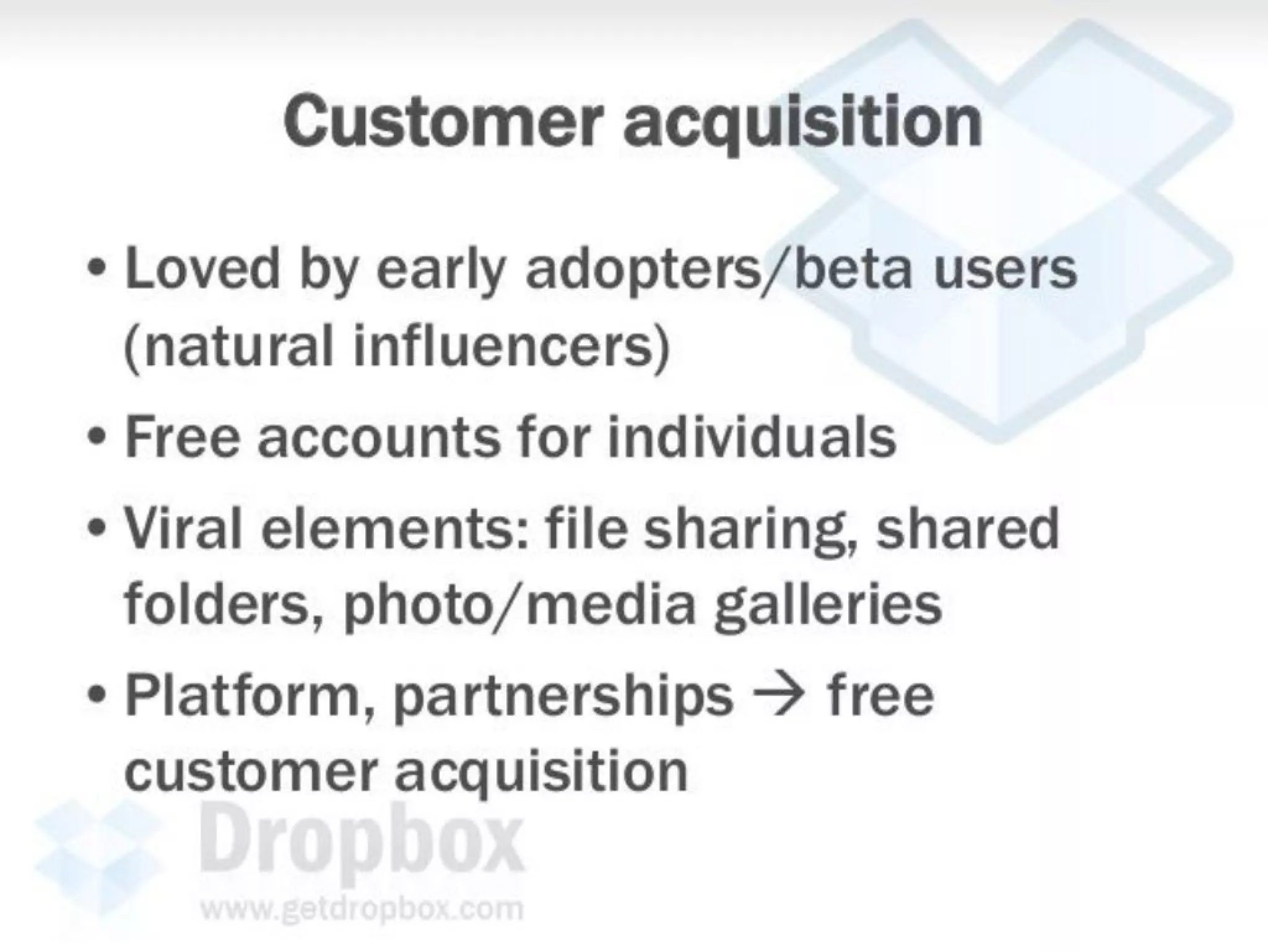 Dropbox pitch deck slide 16