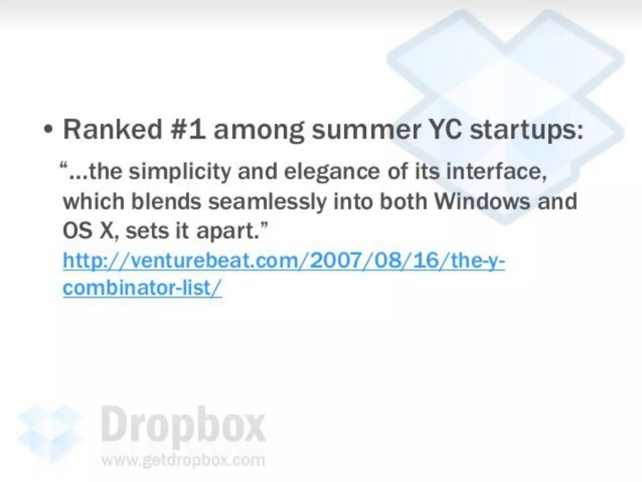 Dropbox pitch deck slide 17