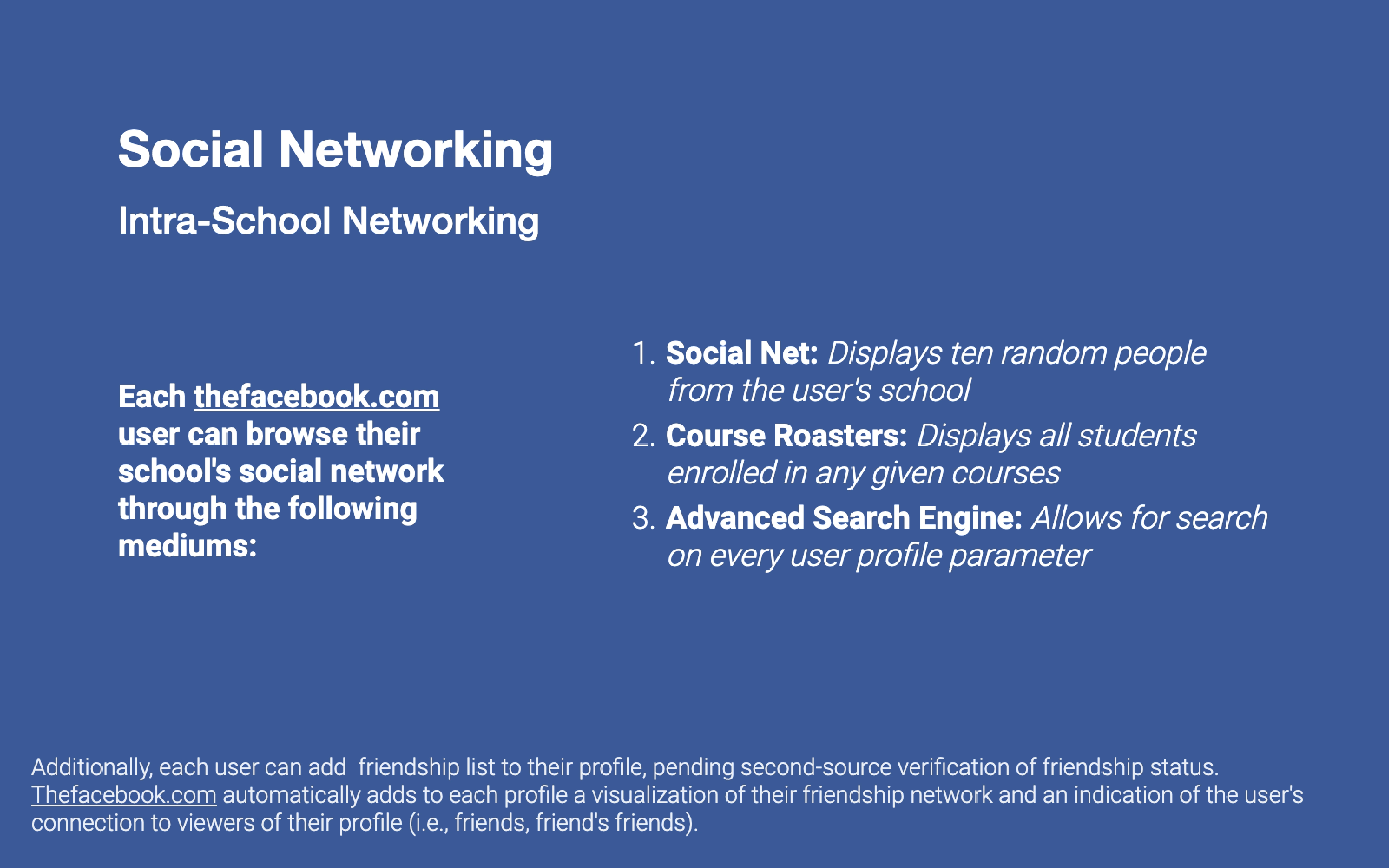 Facebook pitch deck slide 7