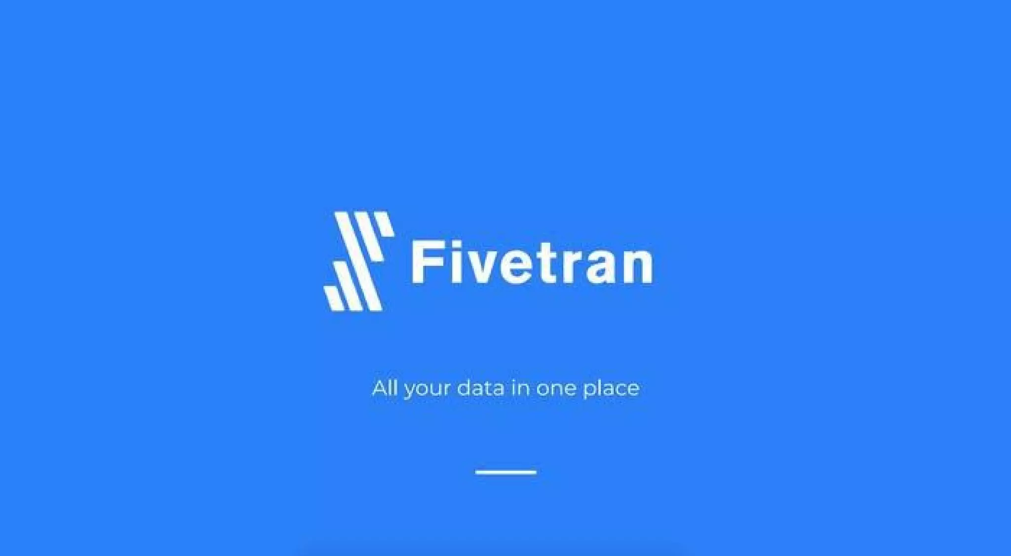 Fivetran pitch deck slide 1