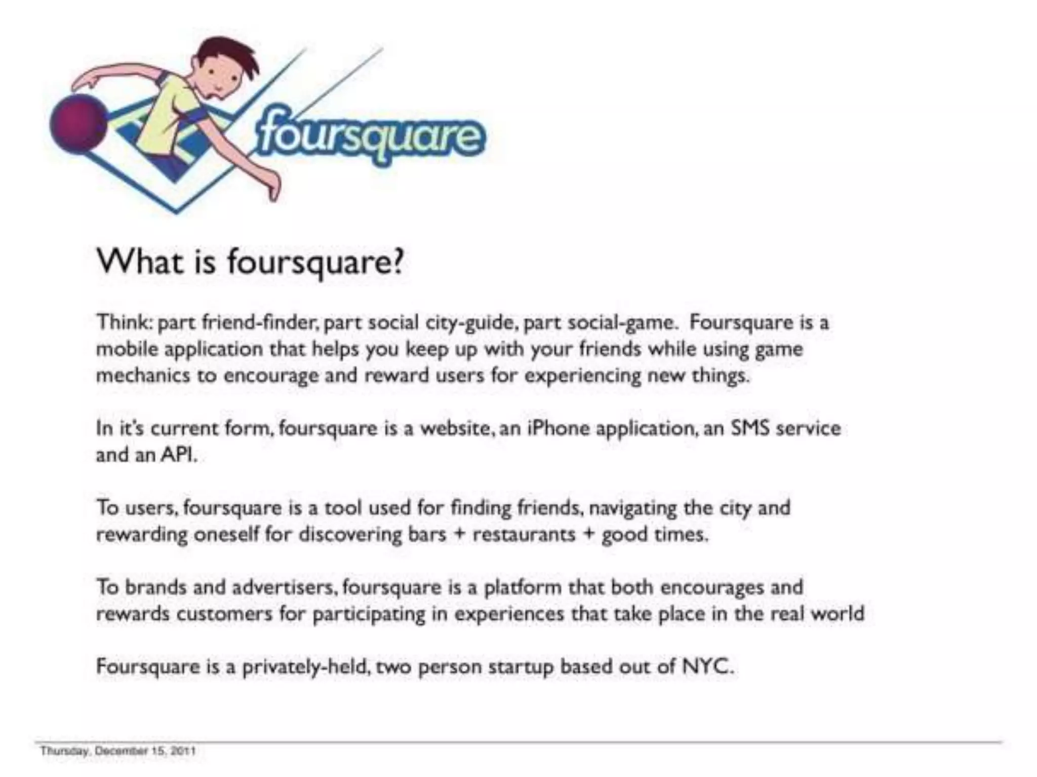 Foursquare pitch deck slide 2