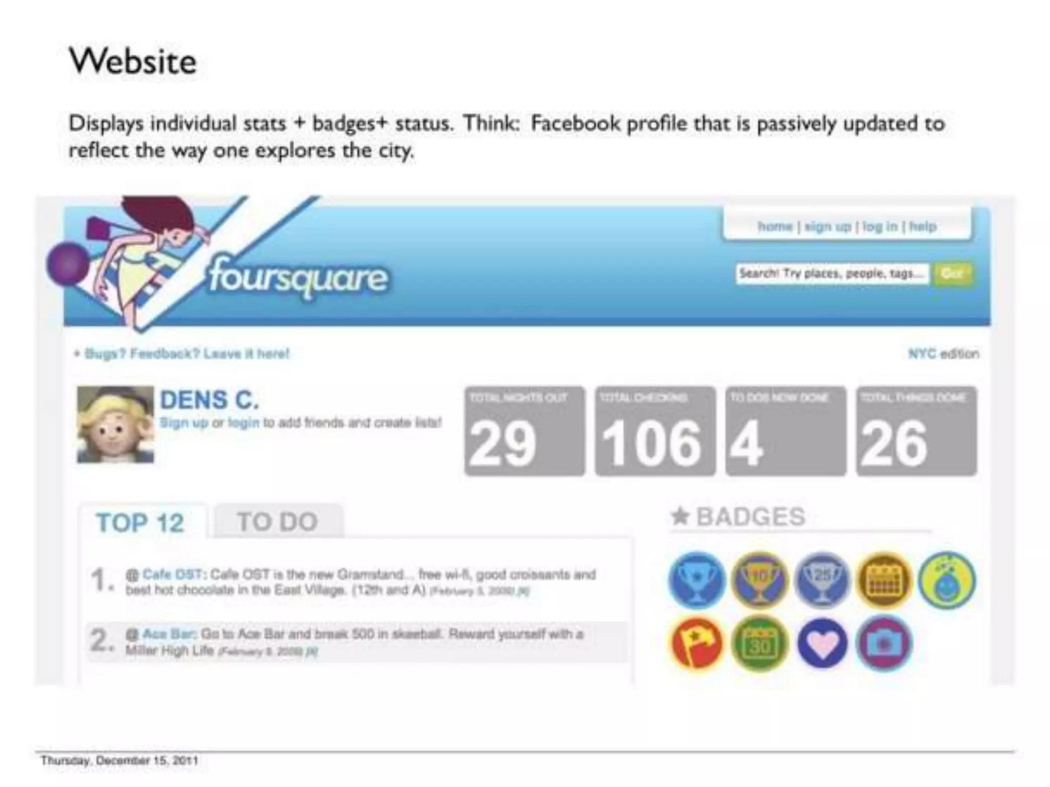Foursquare pitch deck slide 13