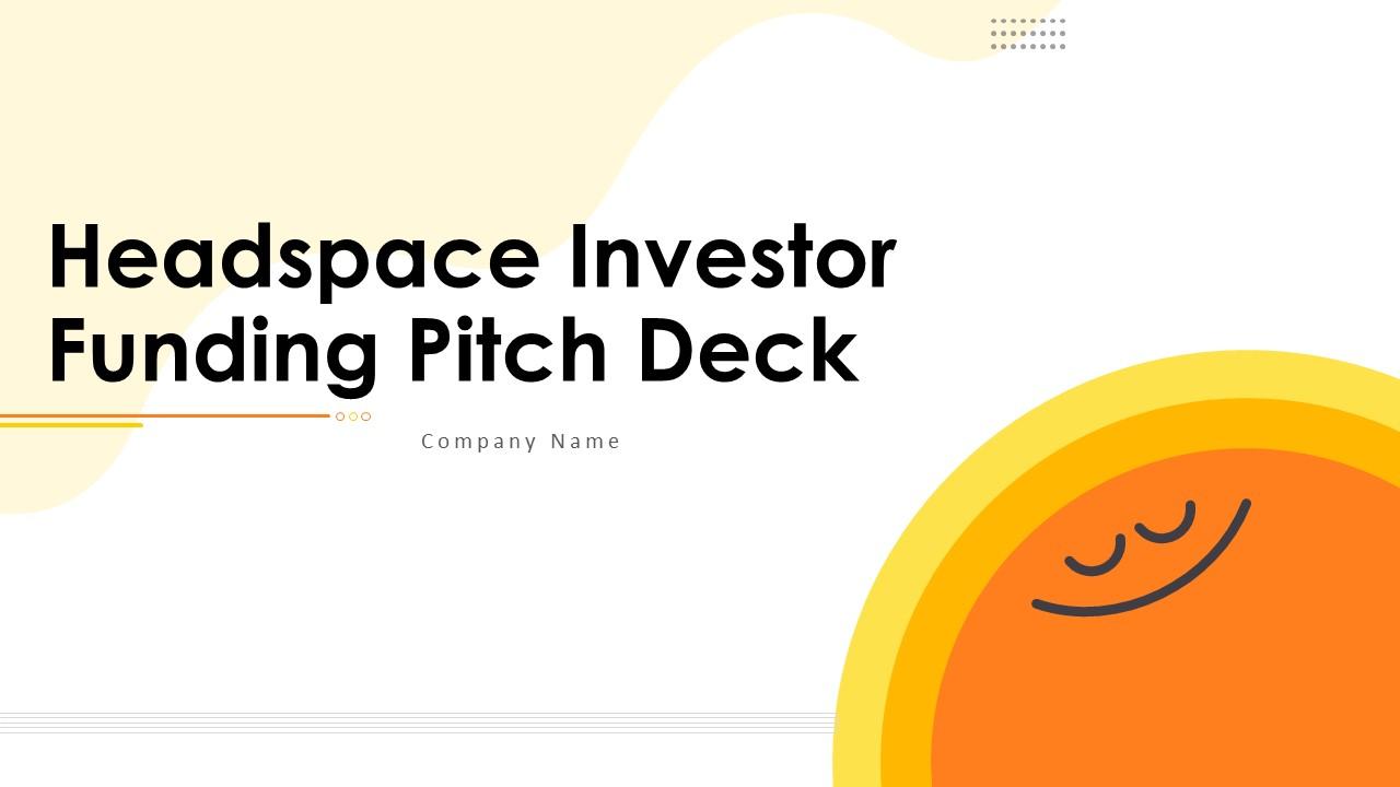Headspace pitch deck - The Opening: Brand-first Title Slide