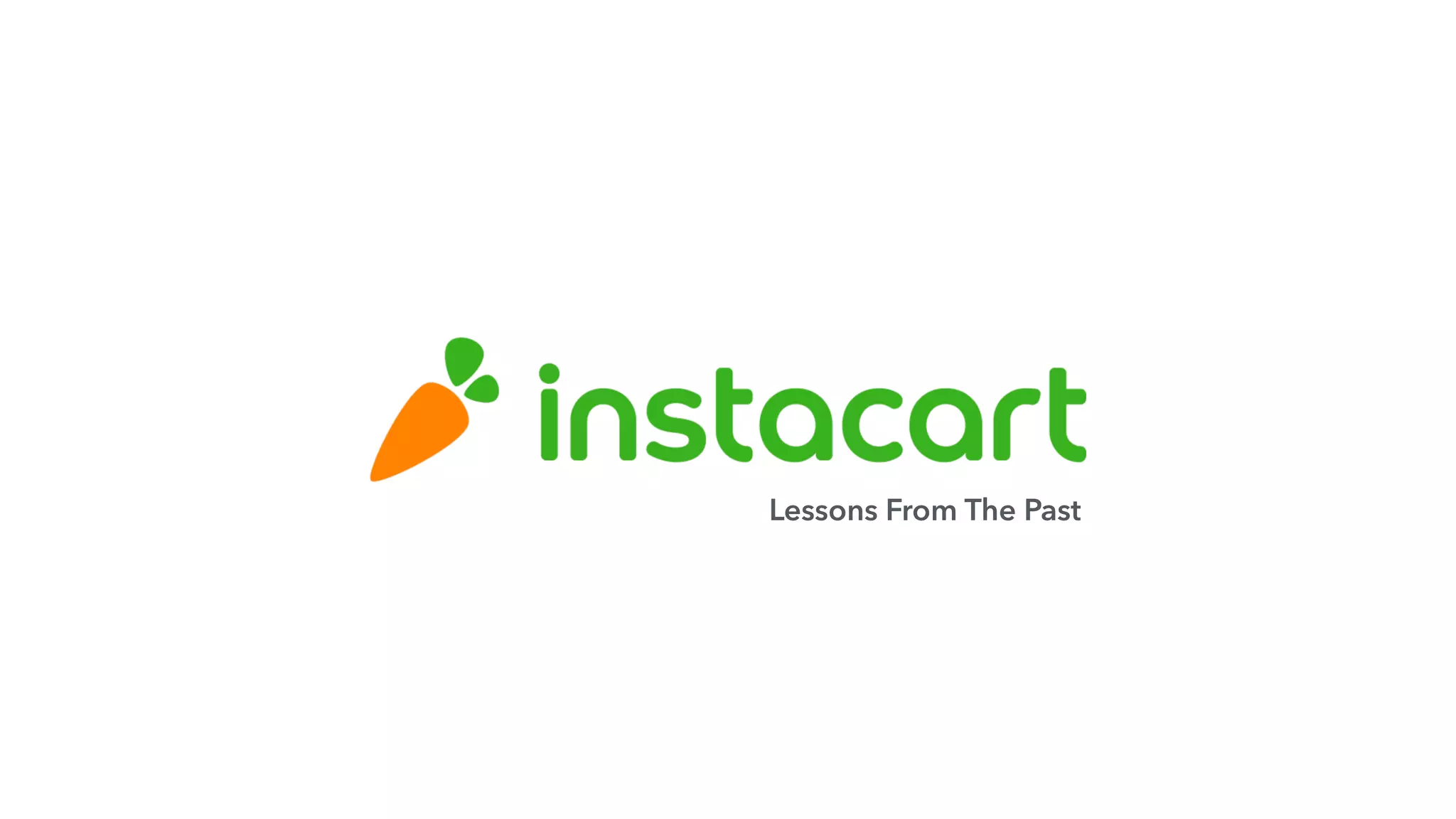 Instacart pitch deck slide 1