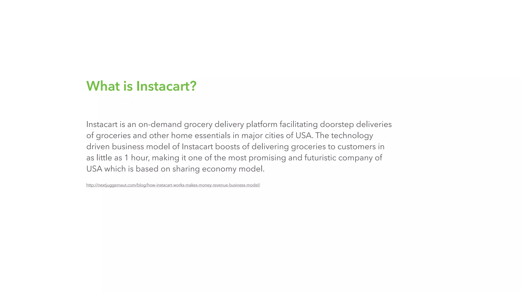 Instacart pitch deck slide 4