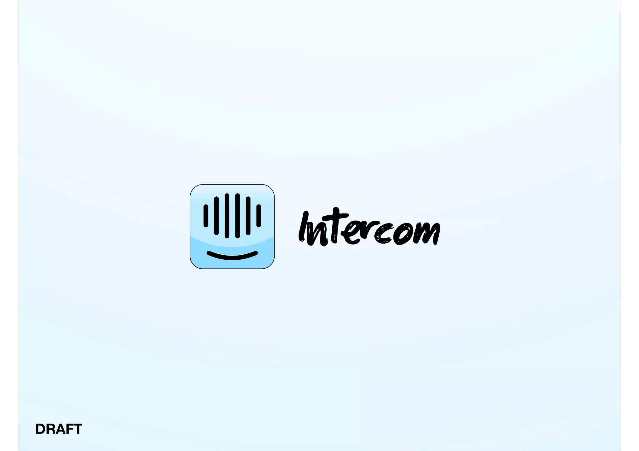 Intercom pitch deck slide 1