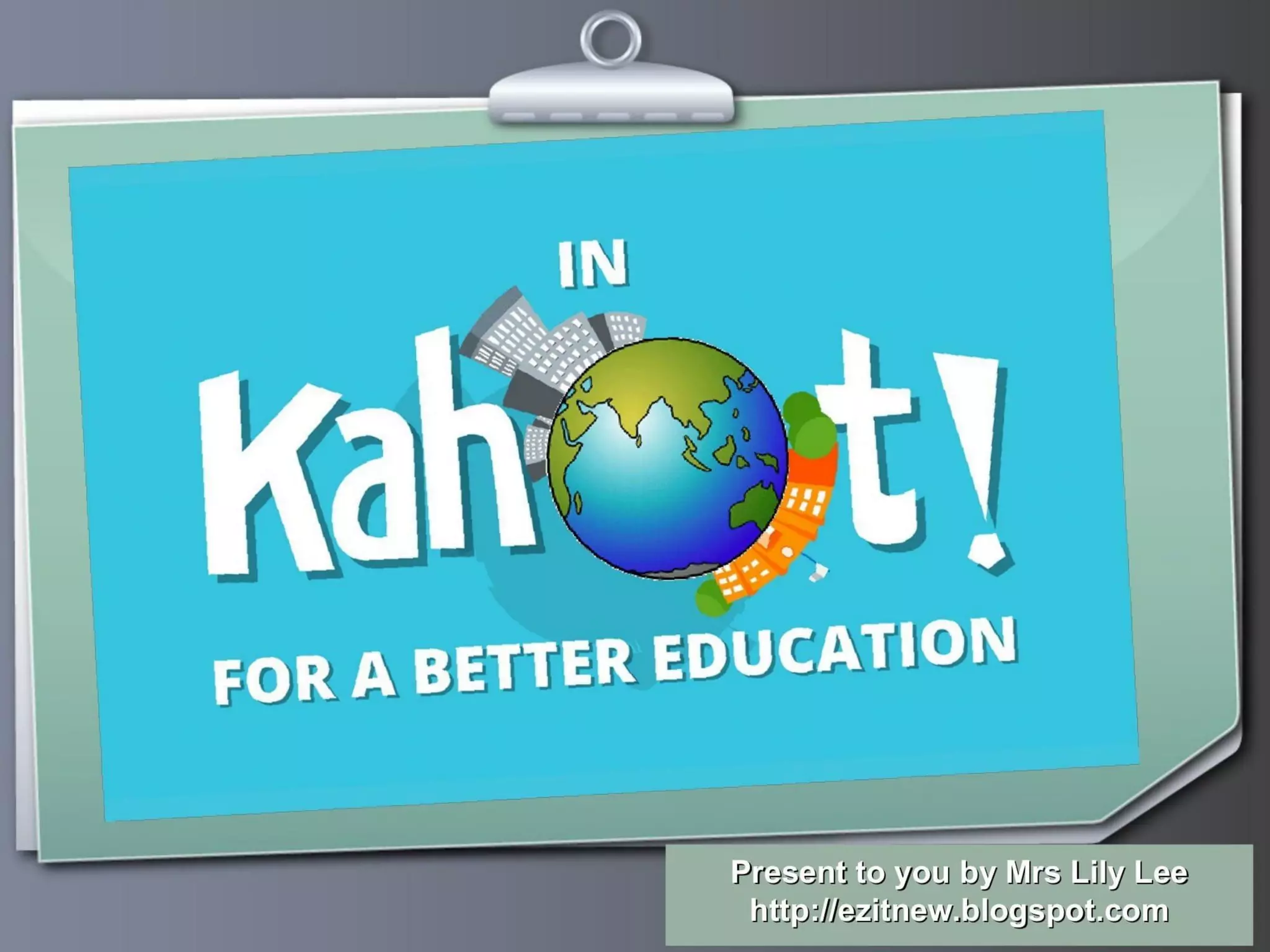 Kahoot pitch deck slide 1