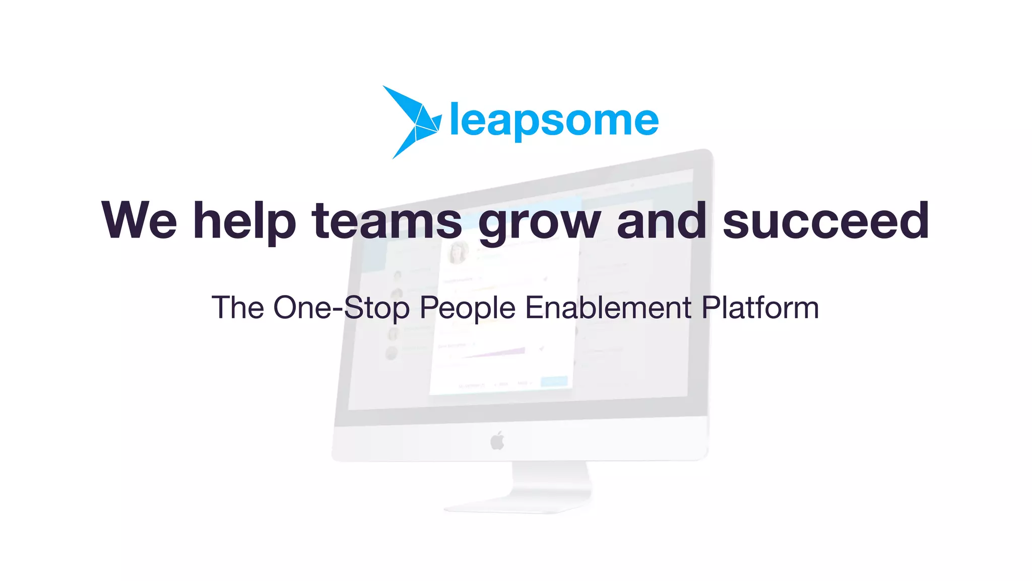 Leapsome pitch deck slide 1