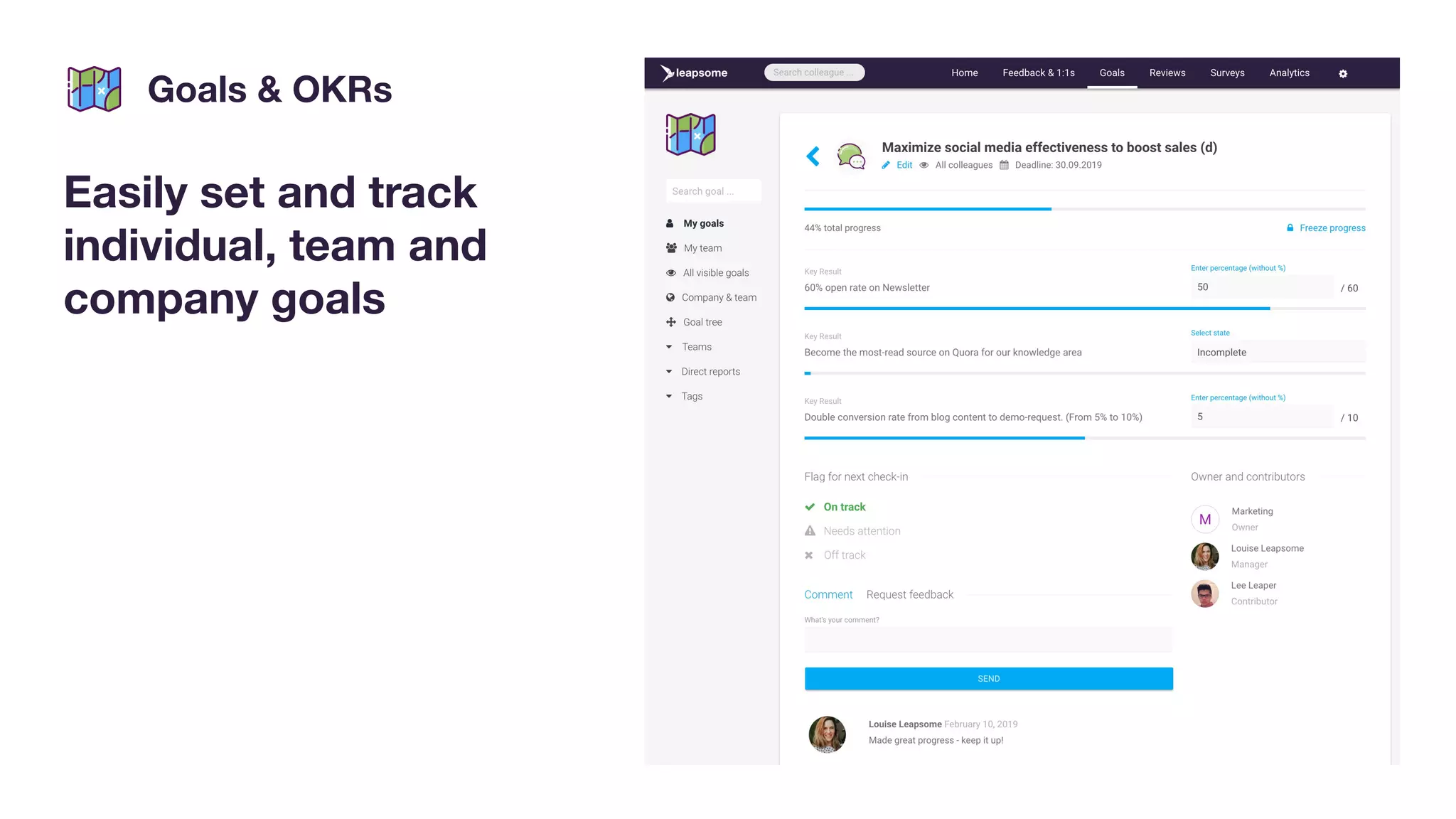 Leapsome pitch deck slide 8