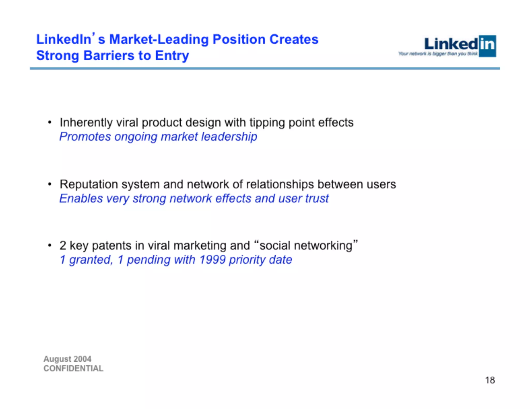 LinkedIn pitch deck slide 18