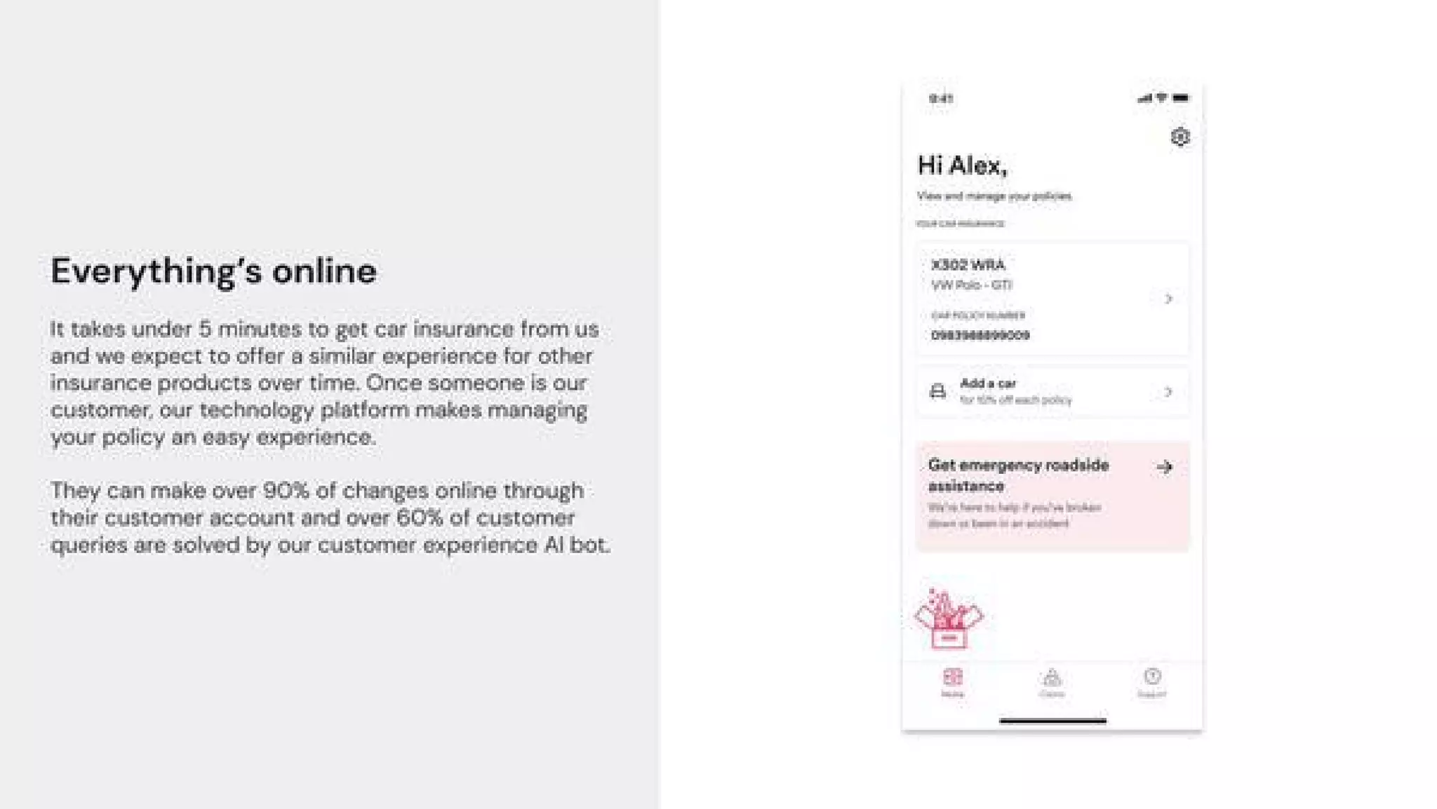 Marshmallow pitch deck - Product Experience: Everything's online and fast to buy