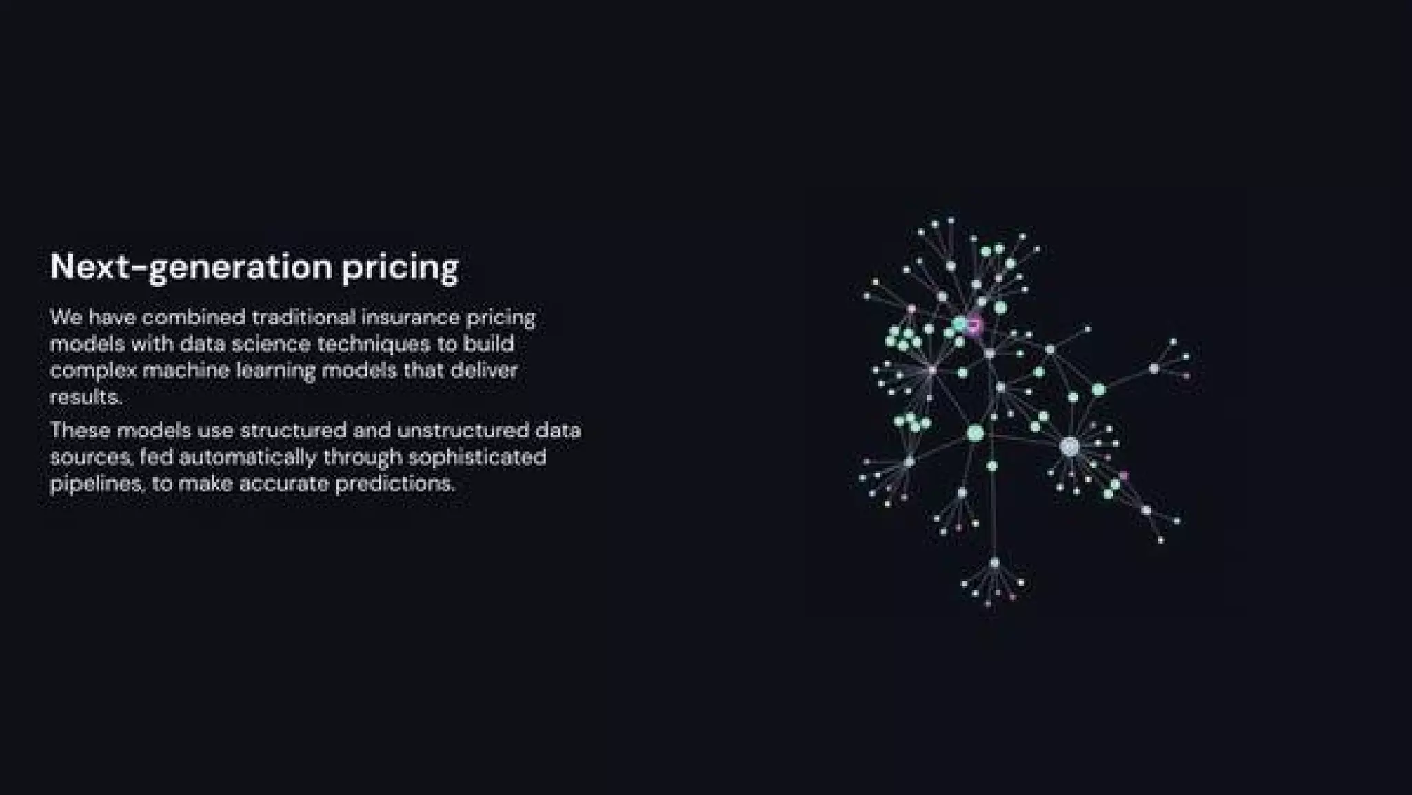 Marshmallow pitch deck - Tech & Pricing: Data science + insurance expertise