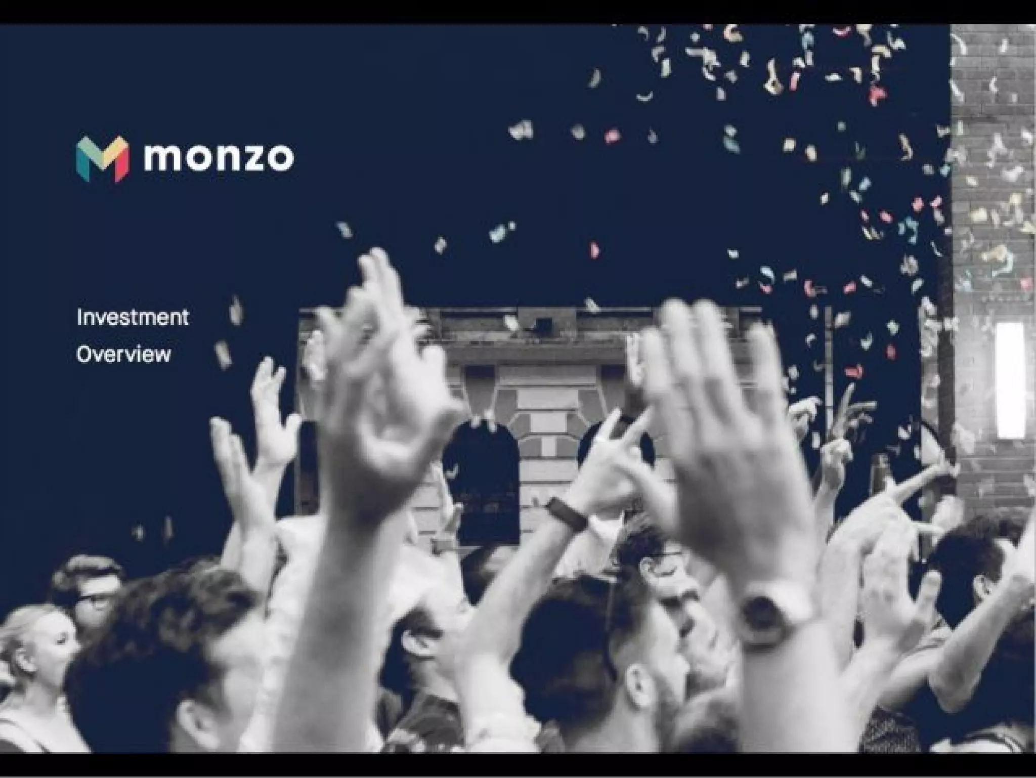 Monzo pitch deck slide 1
