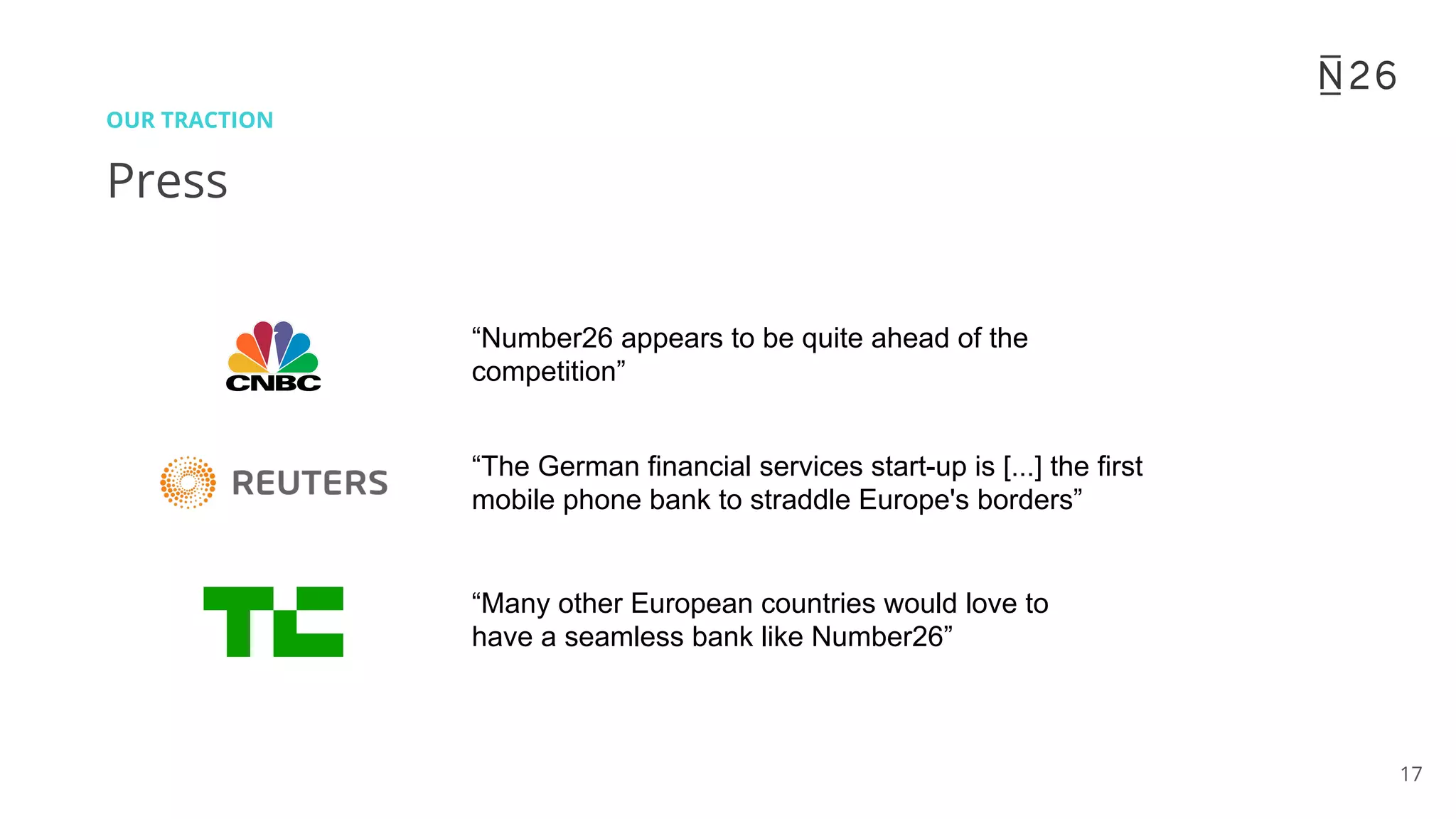 N26 pitch deck slide 18