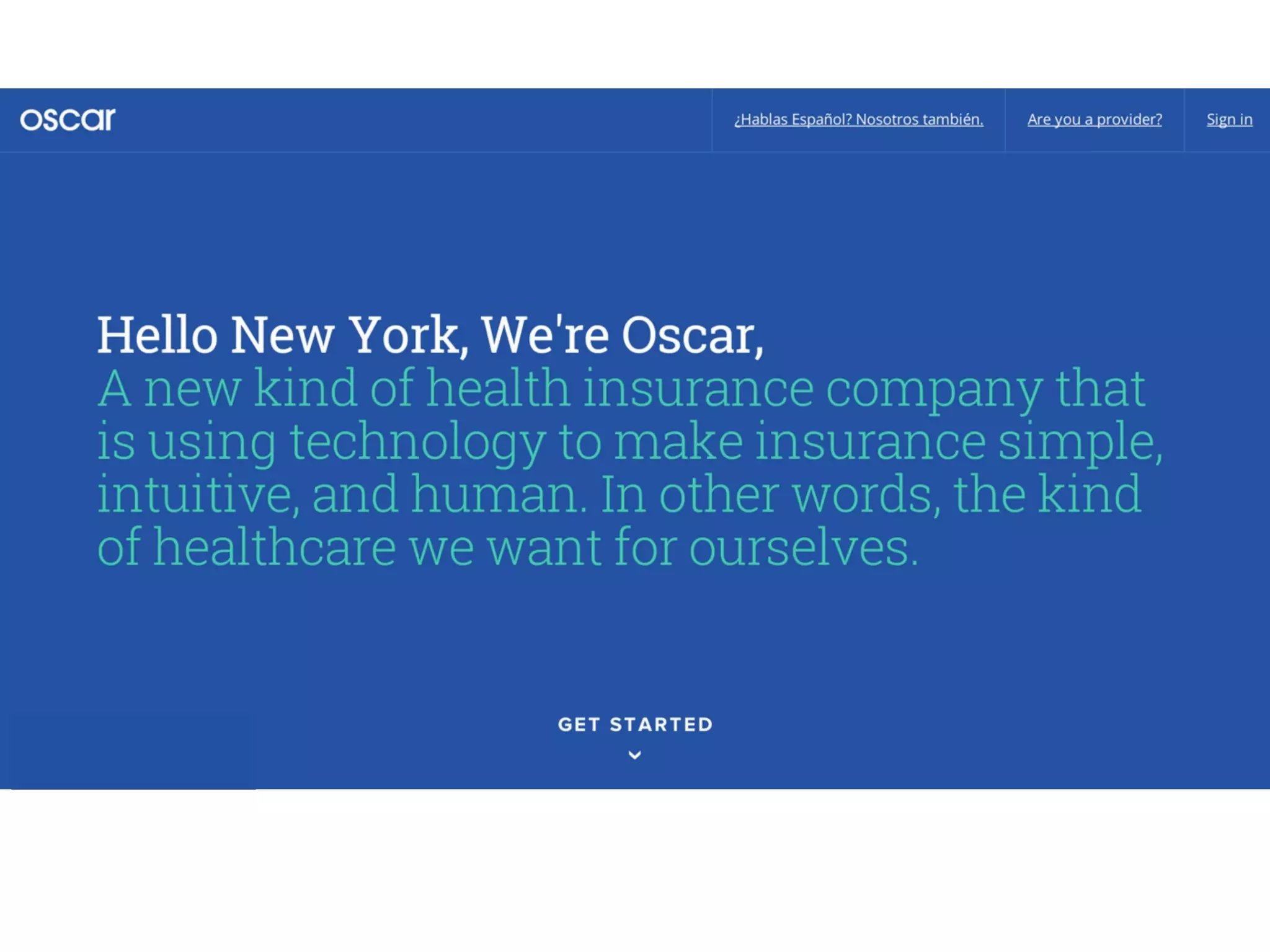 Oscar Health pitch deck - Homepage & Messaging: Positioning the Product