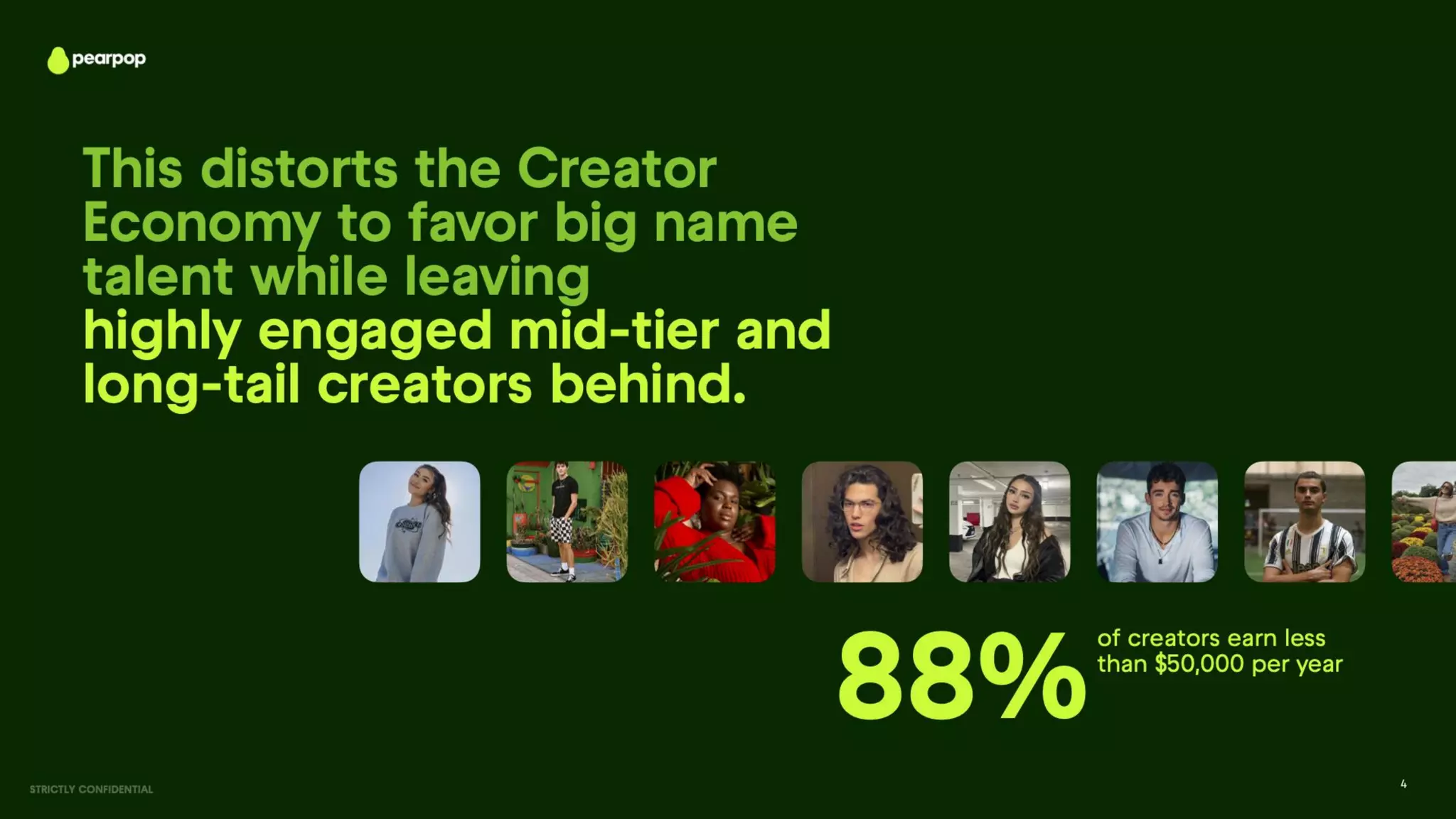 Pearpop pitch deck slide 4