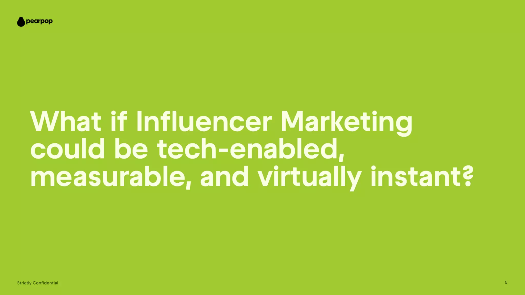 Pearpop pitch deck slide 5