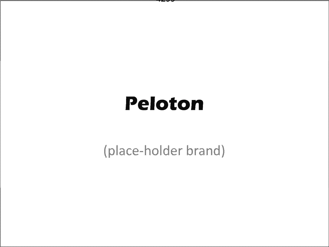 Peloton pitch deck slide 1