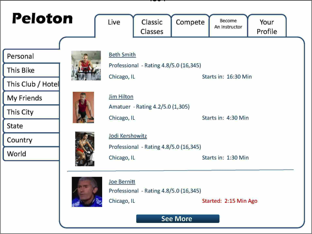 Peloton pitch deck slide 6