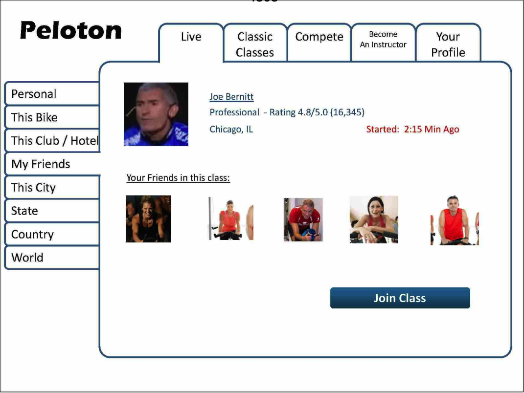 Peloton pitch deck slide 7