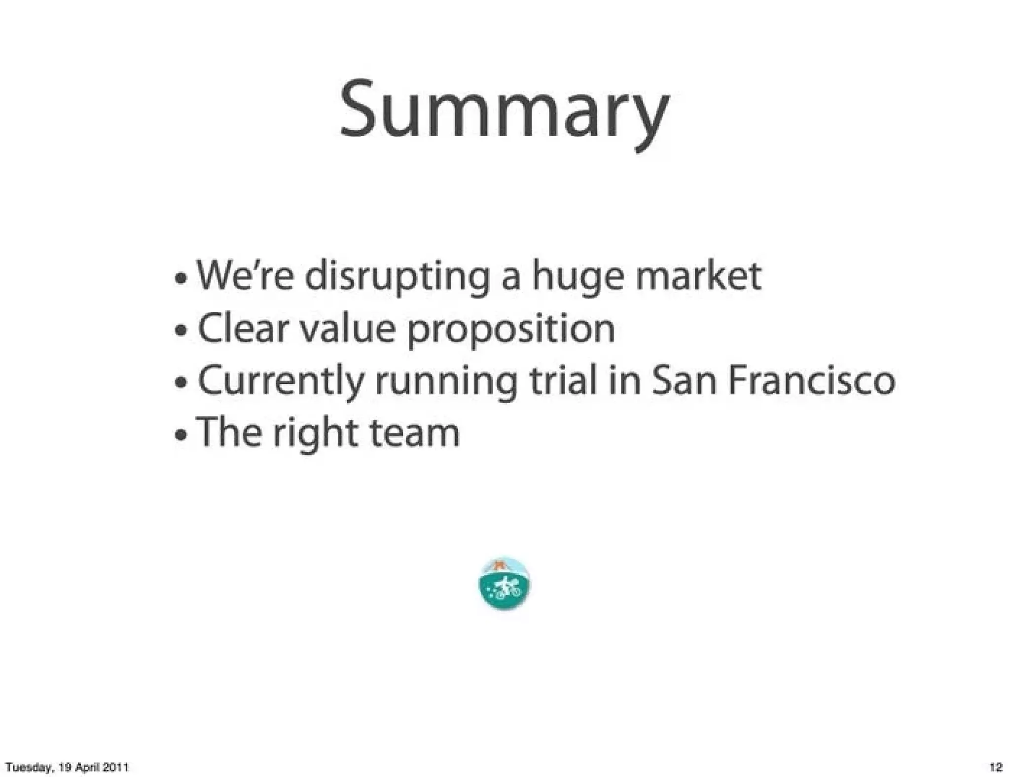 Postmates pitch deck slide 12