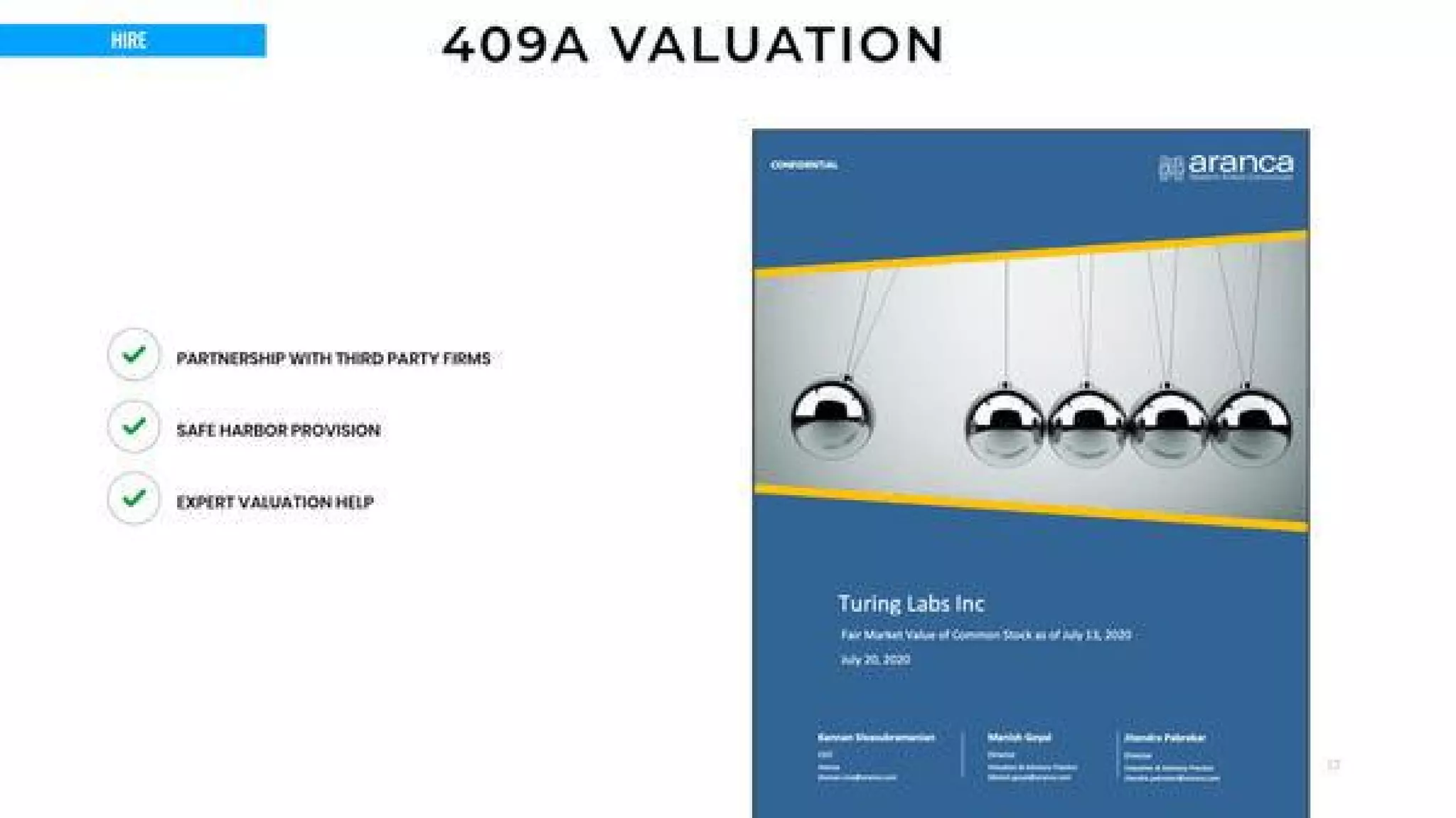 Pulley pitch deck - Regulatory/product depth: 409A valuations and trust signals