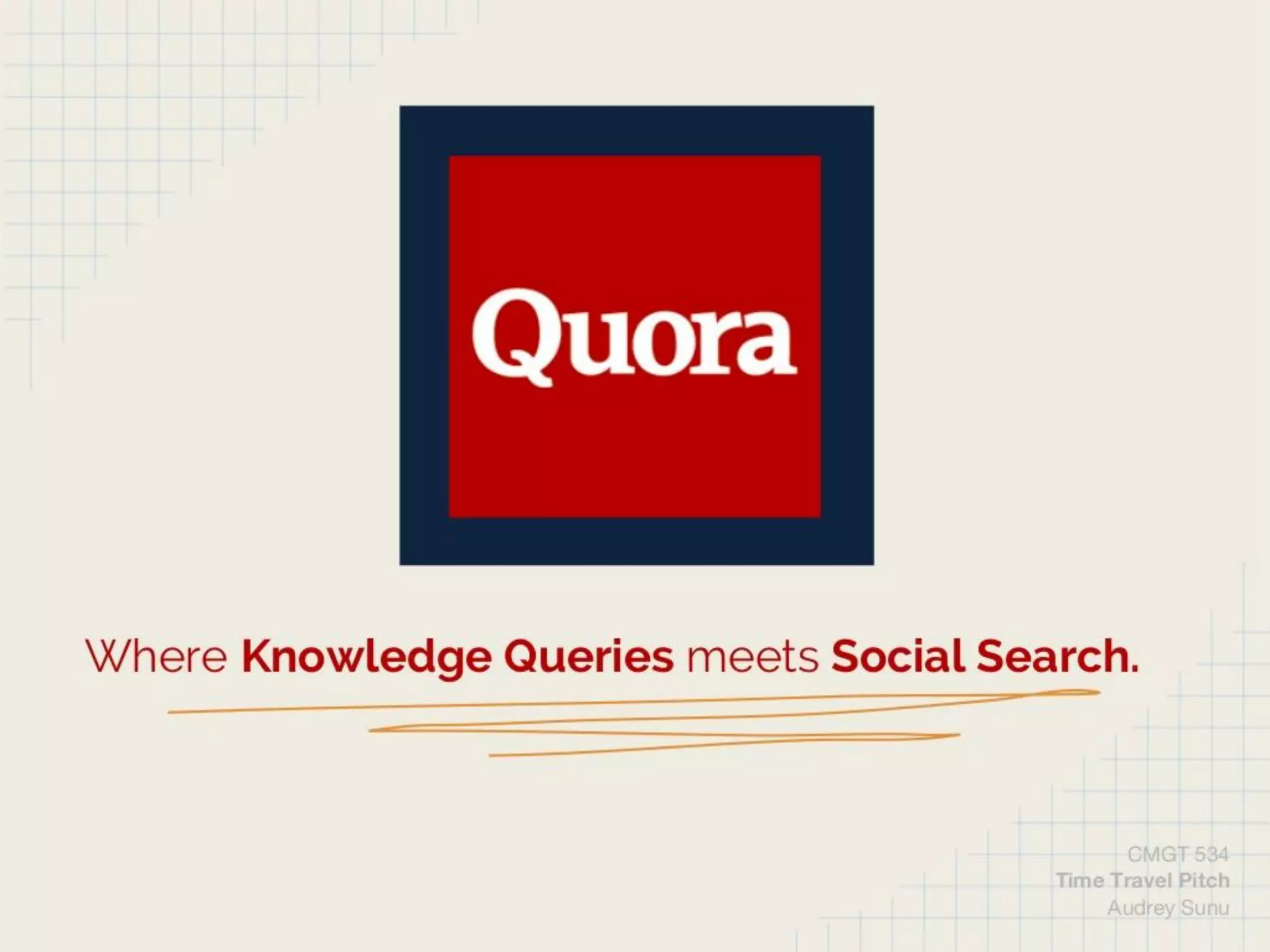 Quora pitch deck slide 2