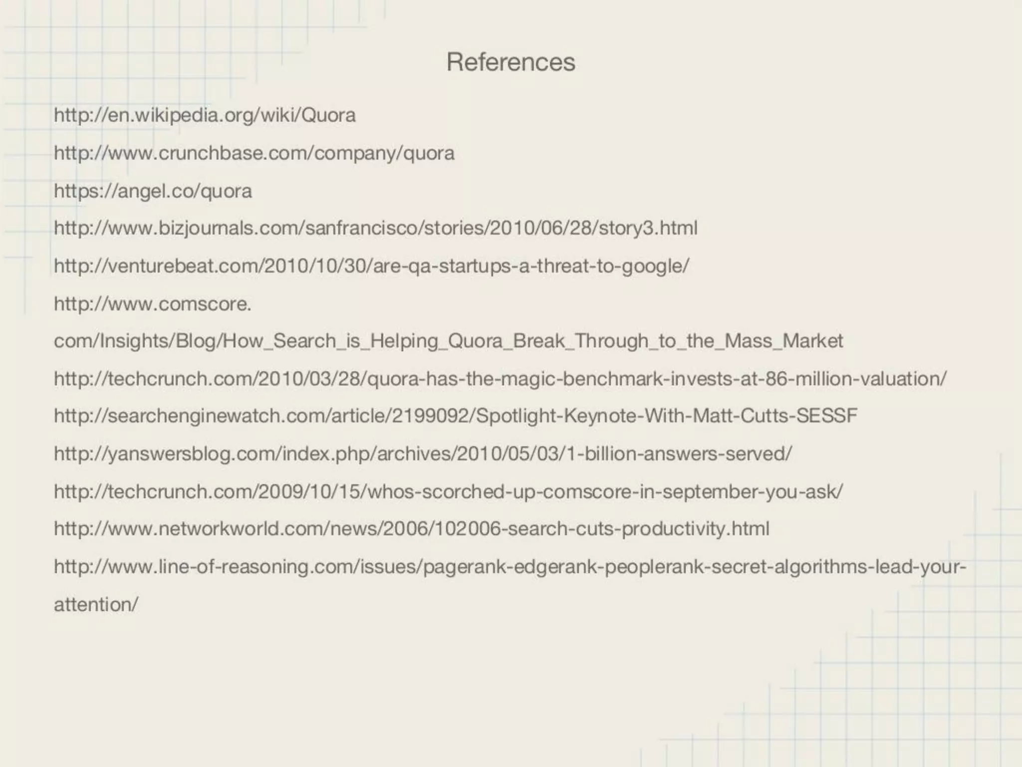 Quora pitch deck slide 16