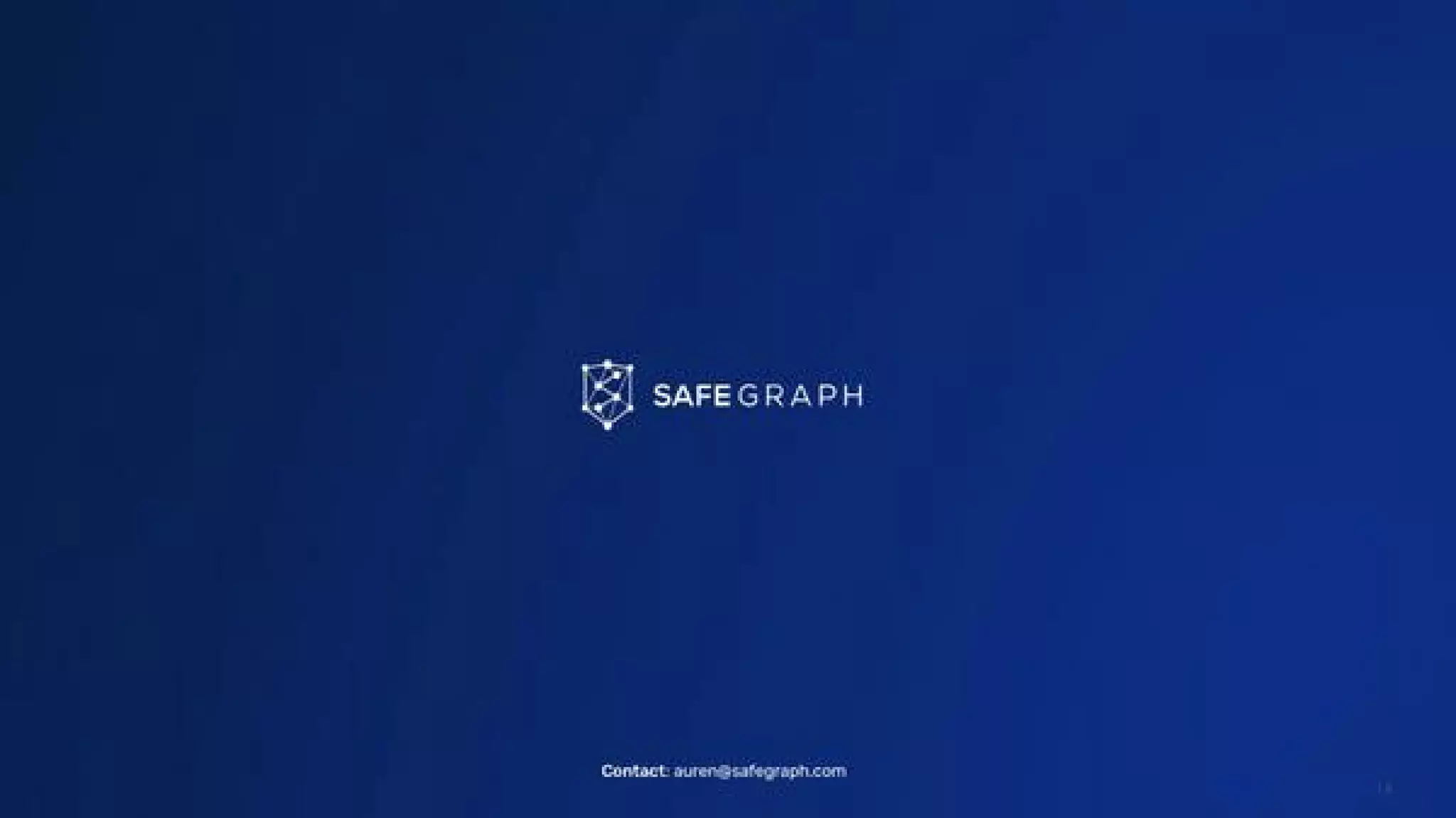 SafeGraph pitch deck slide 14