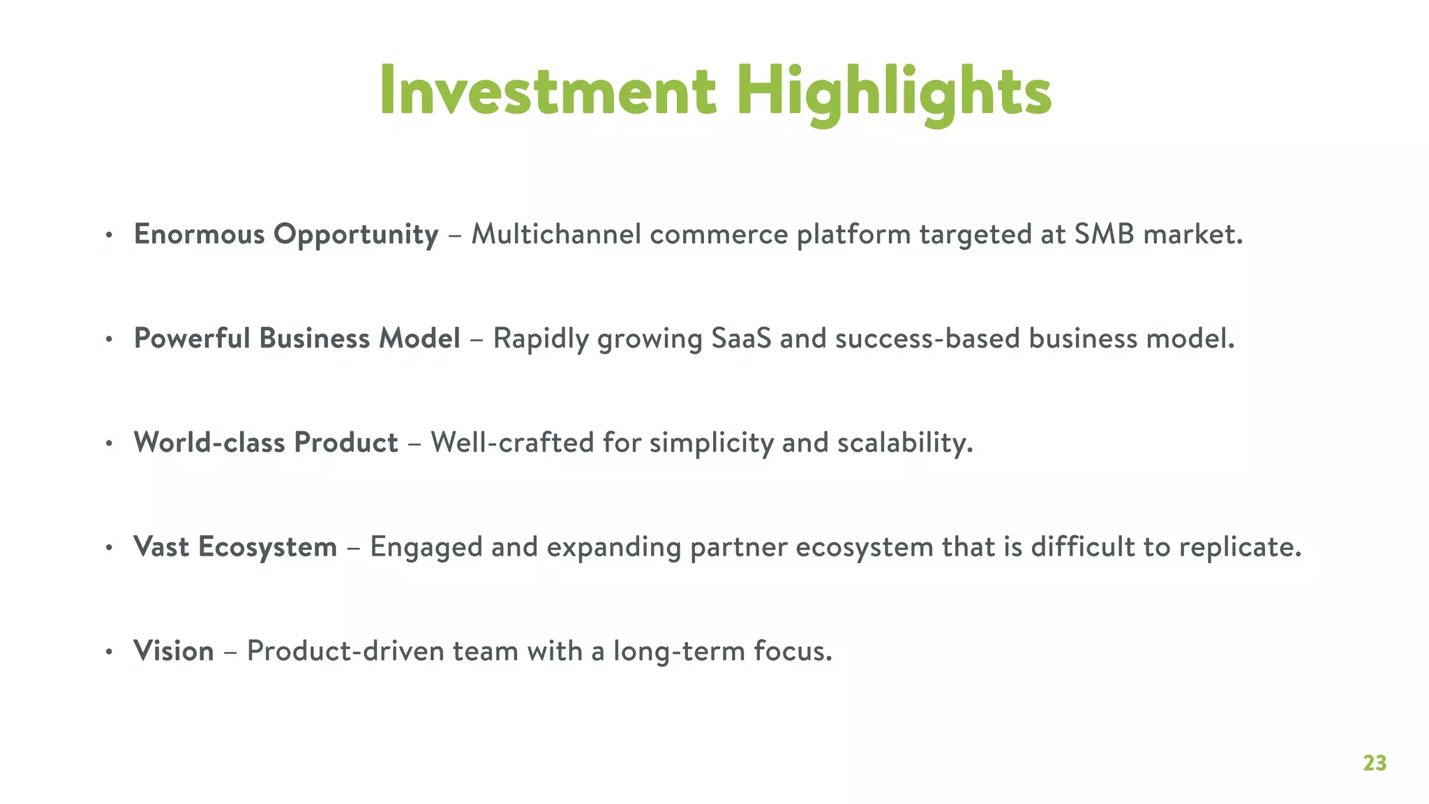 Shopify pitch deck slide 23