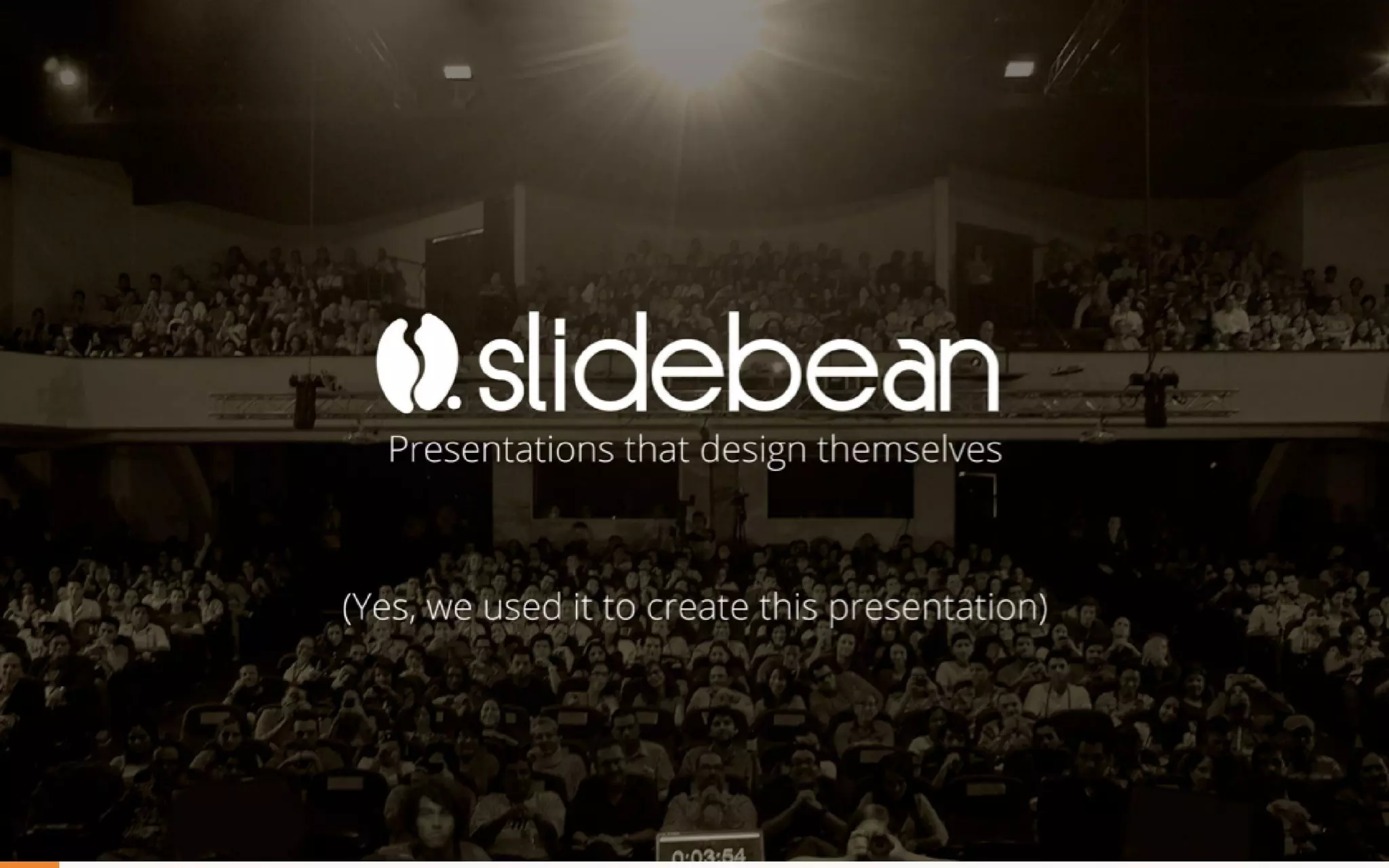 Slidebean pitch deck slide 1