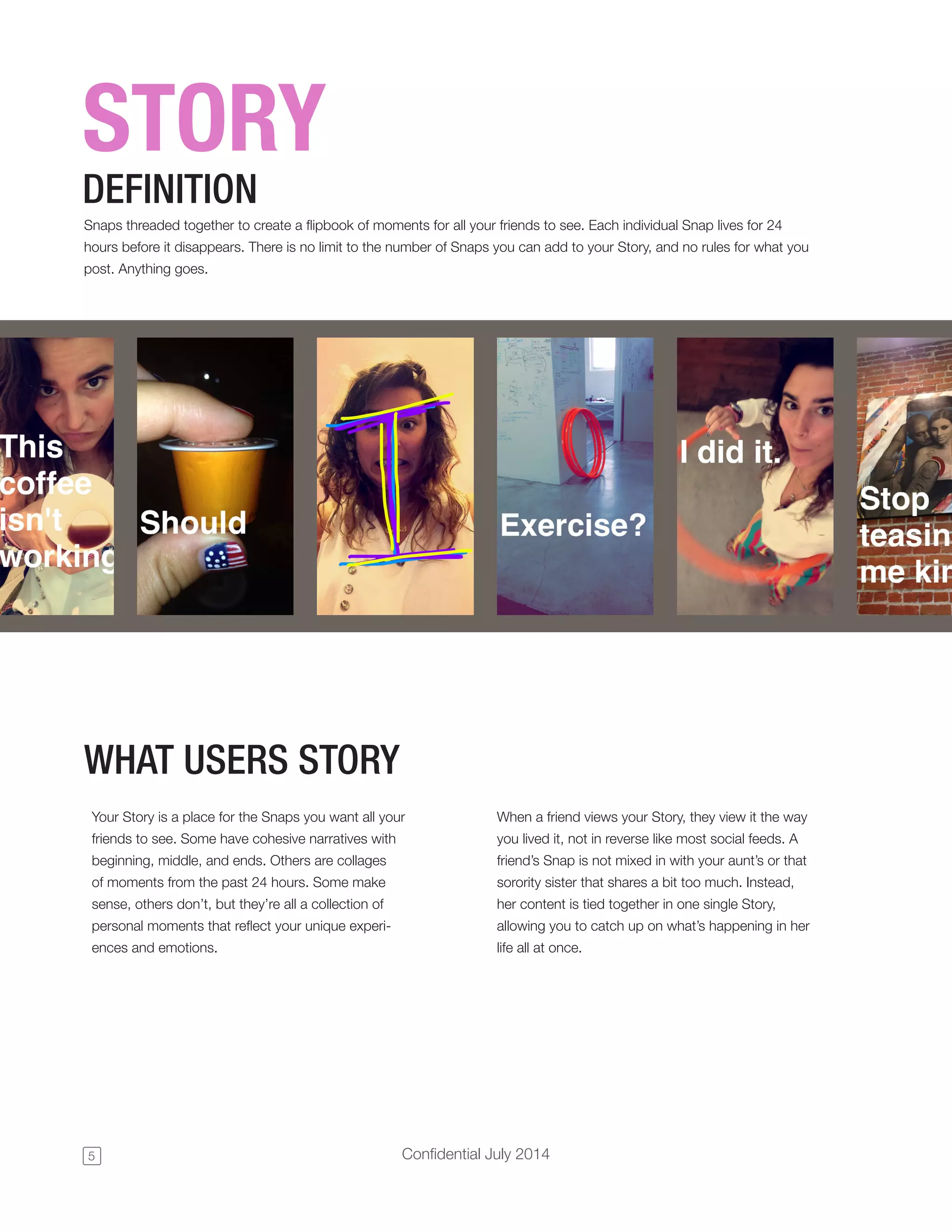 Snapchat pitch deck slide 6